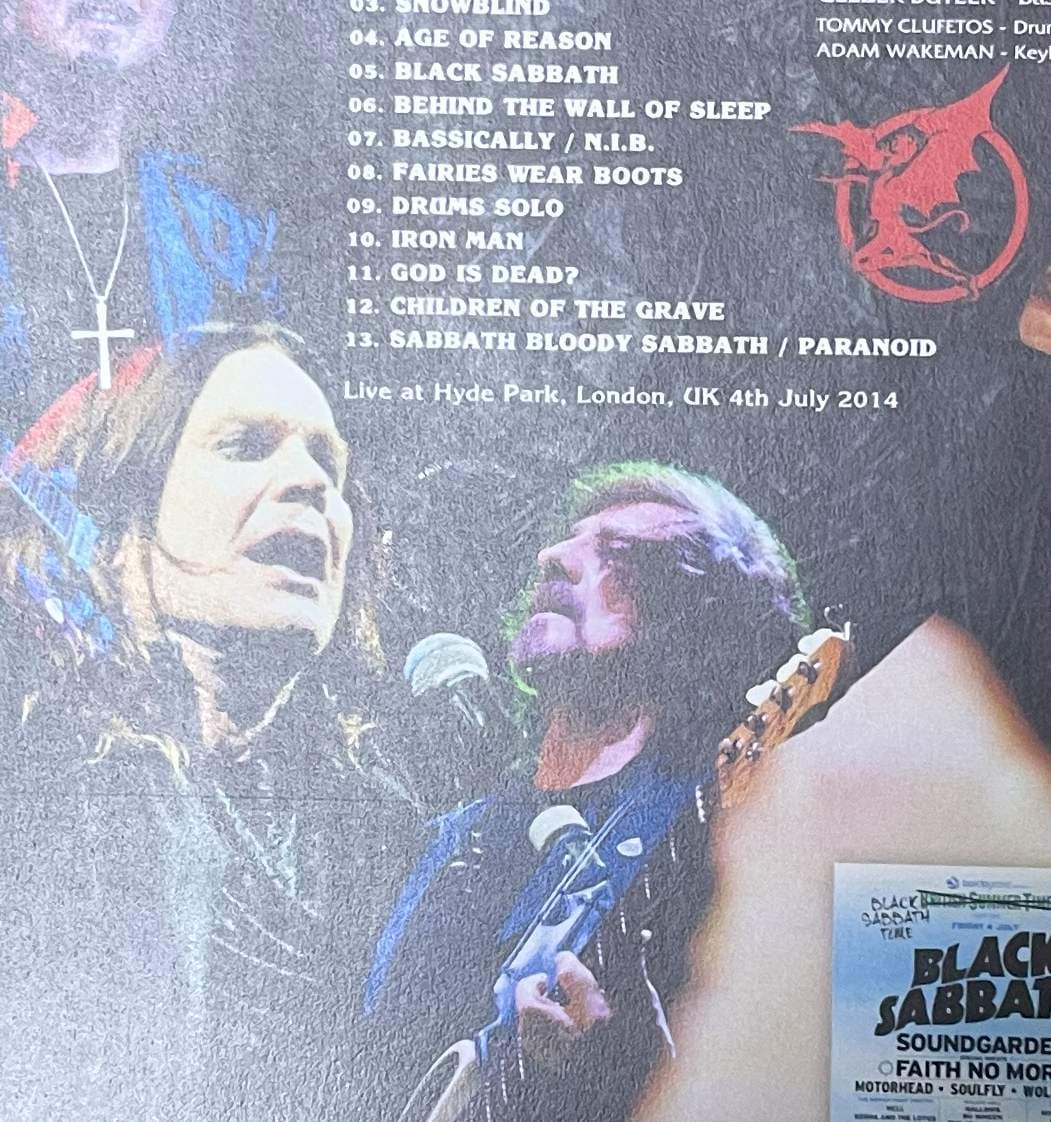 BLACK SABBATH / HYDE PARK 2014: THE VIDEO (1DVD-R) GIFT TITTLE