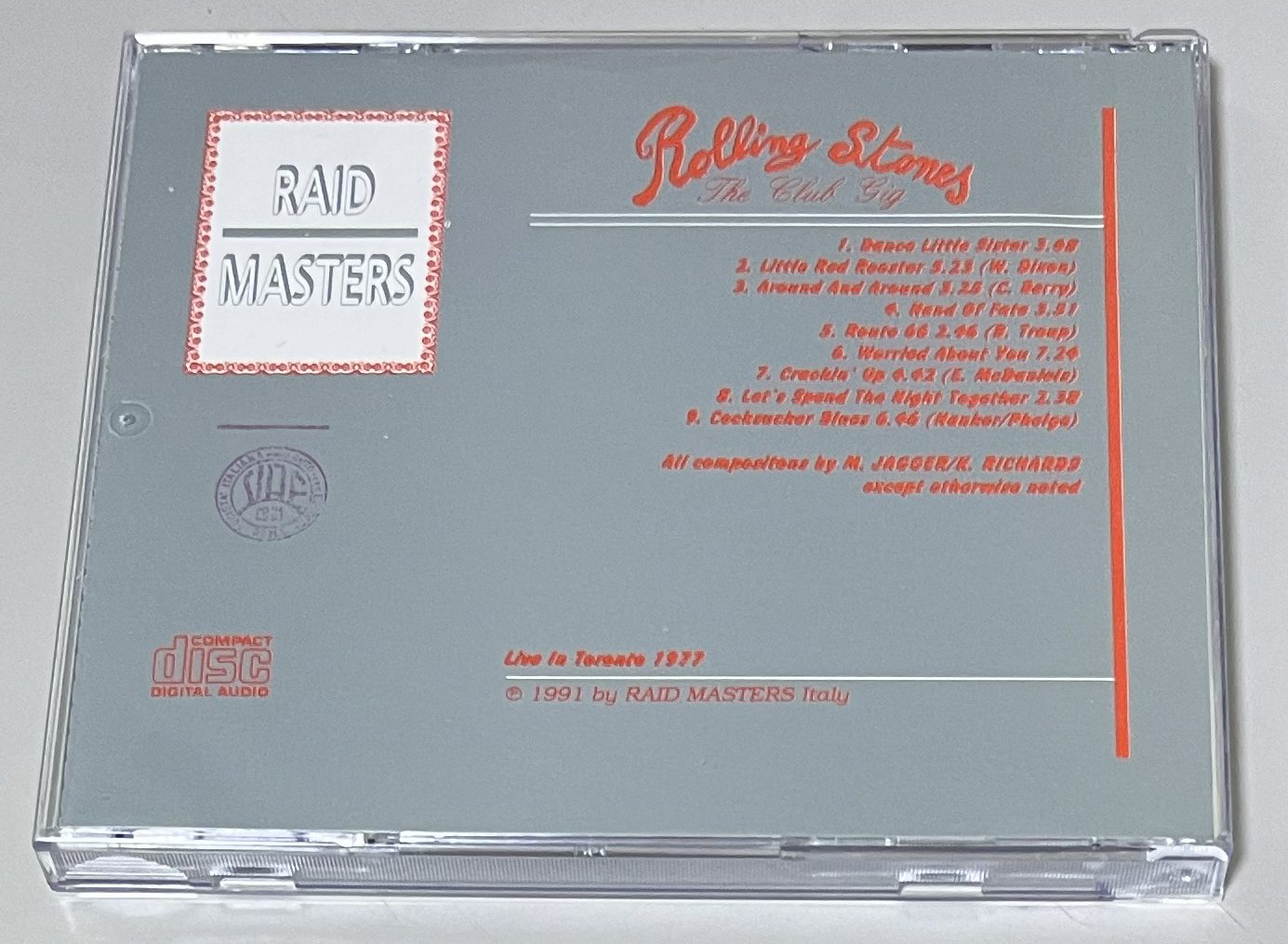 ROLLING STONES / THE CLUB GIG (1CD) RAID MASTERS / CD 910710
