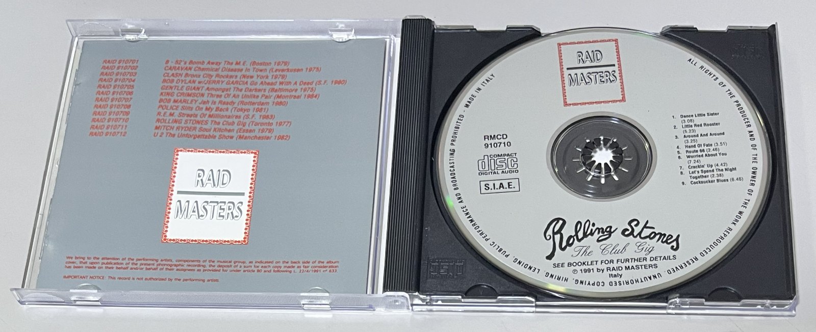 ROLLING STONES / THE CLUB GIG (1CD) RAID MASTERS / CD 910710