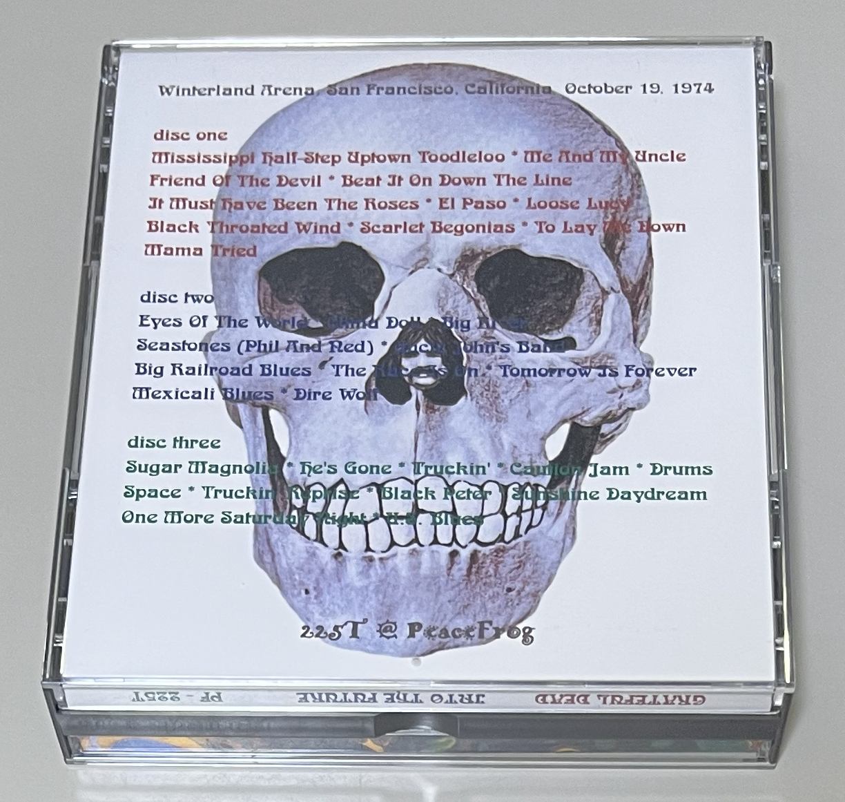 GRATEFUL DEAD / INTO THE FUTURE (3CD-R) PEACE FROG / PF-225T