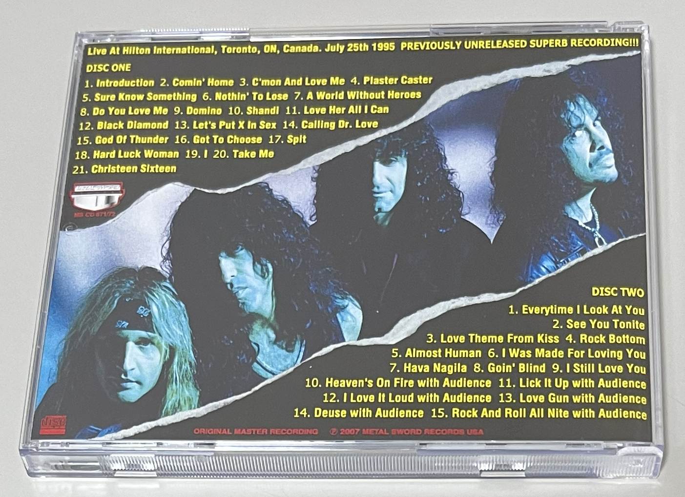 KISS / KISSIN' FANATICS (2CD-R) METAL SWORD RECORDS / MS CD 671/72
