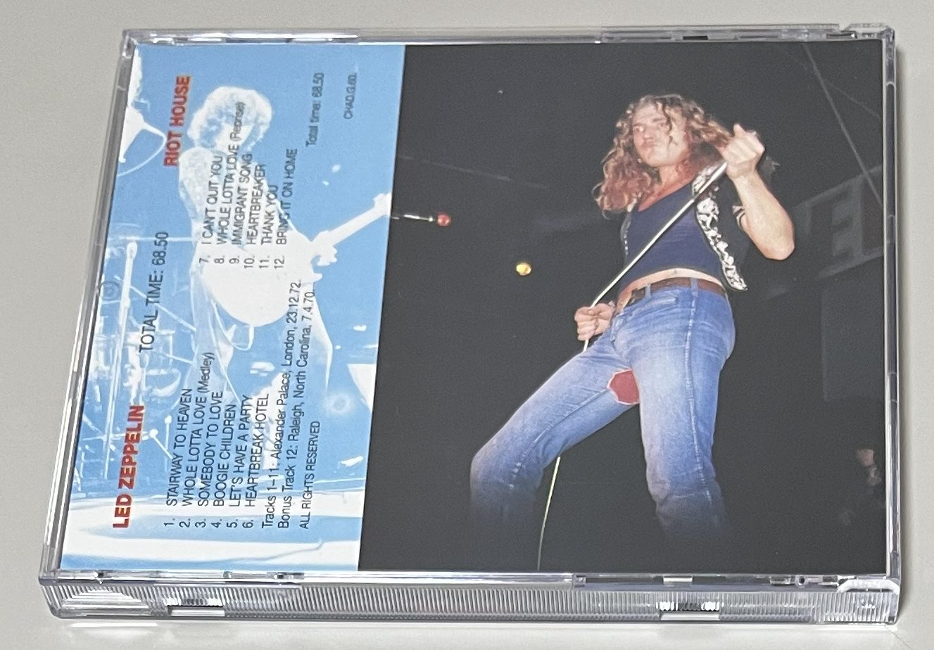 リンテン♡ページ LED ZEPPELIN / RIOT HOUSE (1CD) CHAD.G.60 | 中古品HR/HM