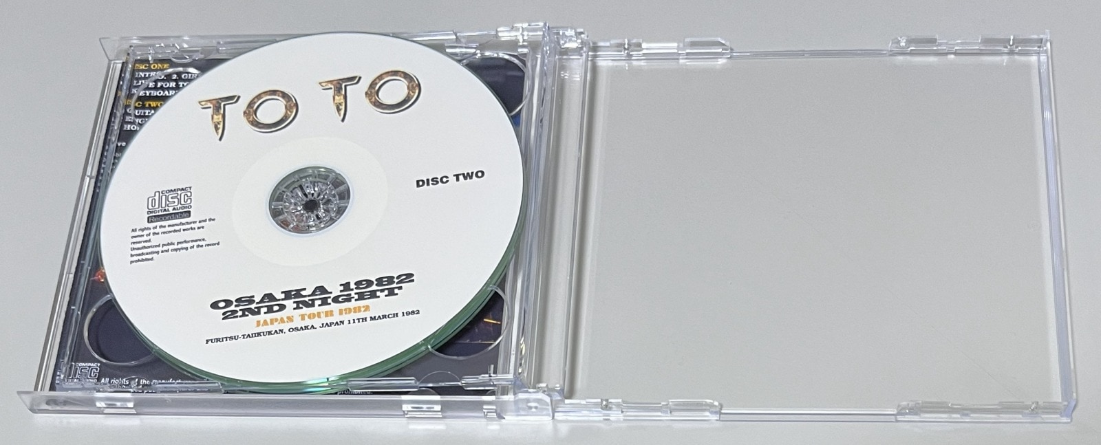 TOTO / OSAKA 1982 2ND NIGHT (2CD-R) GIFT TITTLE | 1000円以下の中古