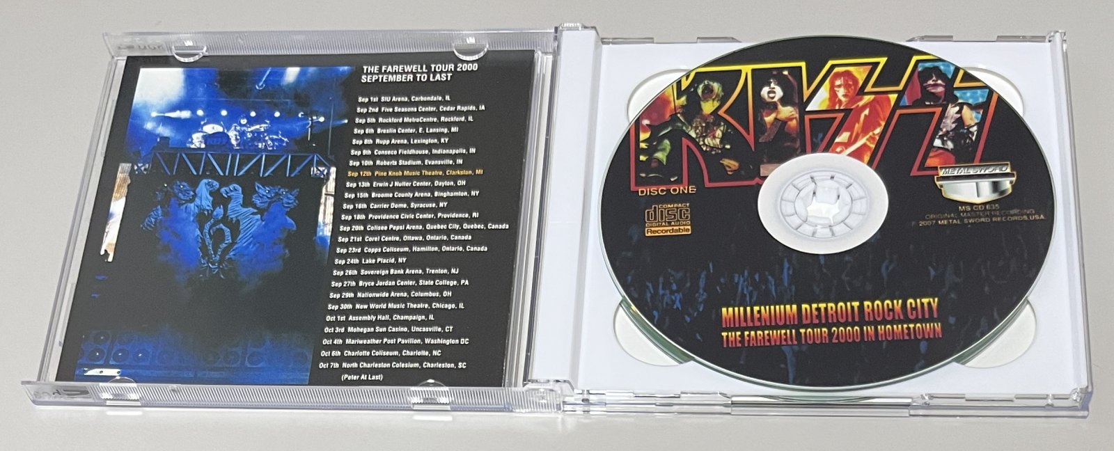 KISS / MILLENIUM DETROIT ROCK CITY (2CD-R) METAL SWORD RECORDS / MS CD 635/36