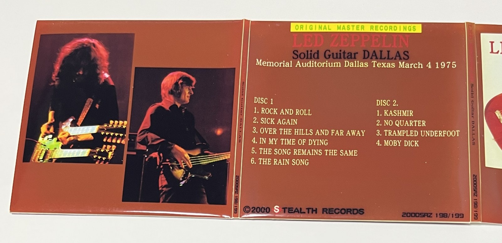 LED ZEPPELIN / SOLID GUITAR DALLAS (2CD-R) STEALTH RECORDS