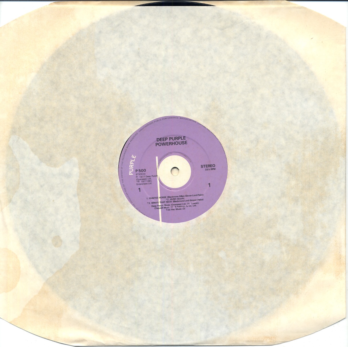 DEEP PURPLE / POWERHOUSE (1LP) PURPLE RECPRDS / P500