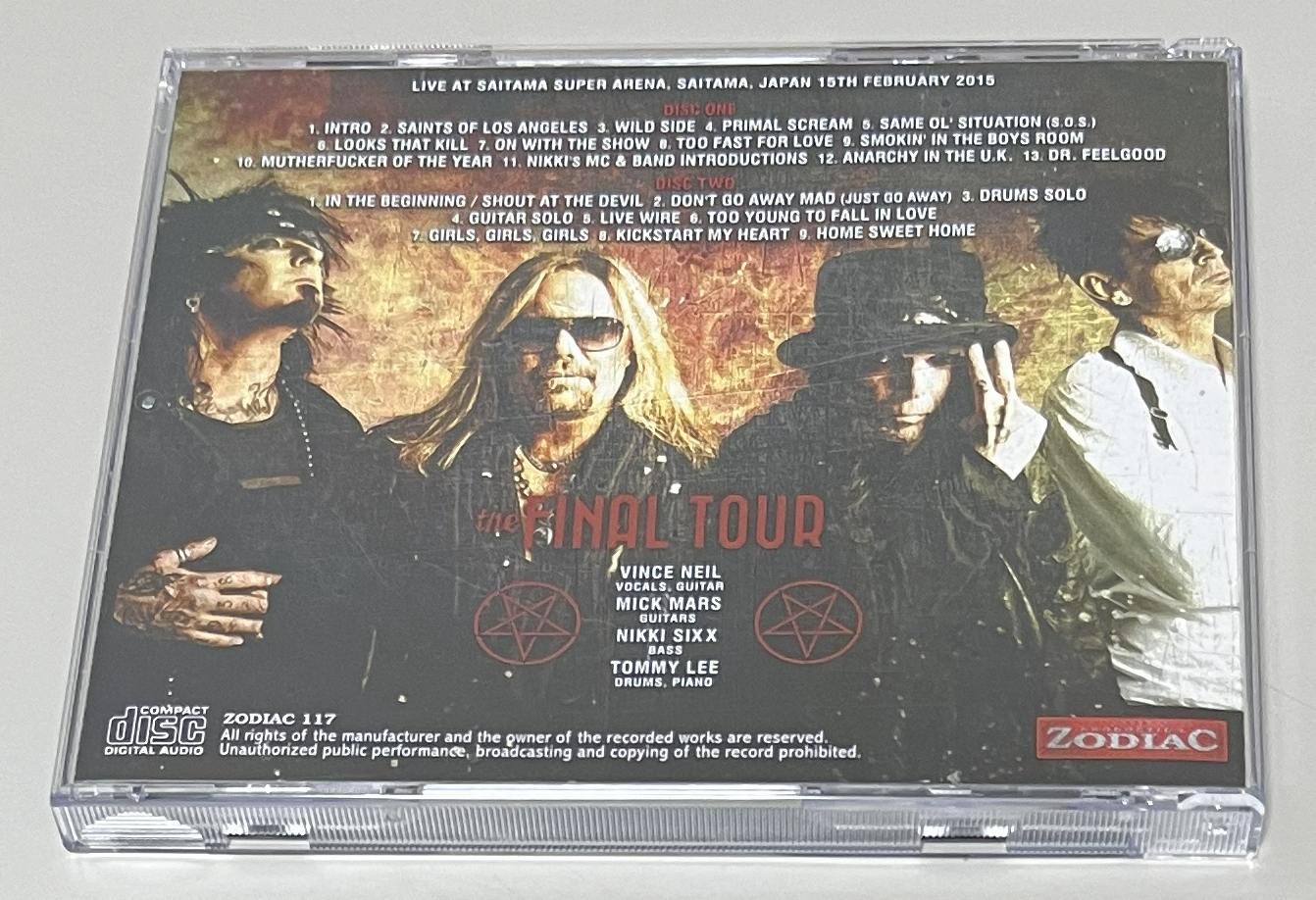 MOTLEY CRUE / THE FINAL TOUR IN SUPER ARENA 2015 (2CD) ZODIAC 117