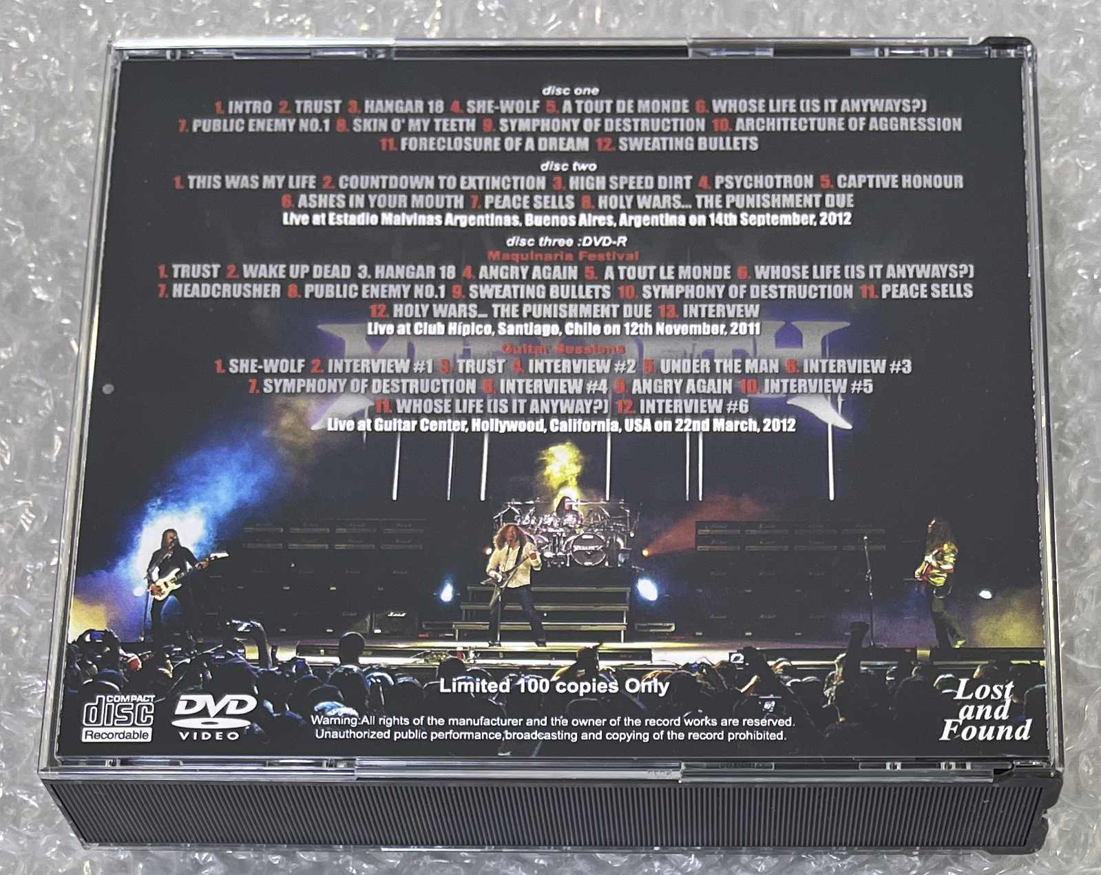 MEGADETH / COUNTDOWN 20 YEARS LATER (2CDR+1DVDR) LOST AND FOUND / LAF1585/1586/1587