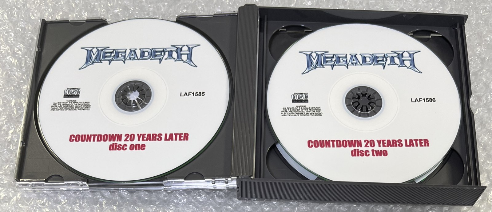 MEGADETH / COUNTDOWN 20 YEARS LATER (2CDR+1DVDR) LOST AND FOUND / LAF1585/1586/1587