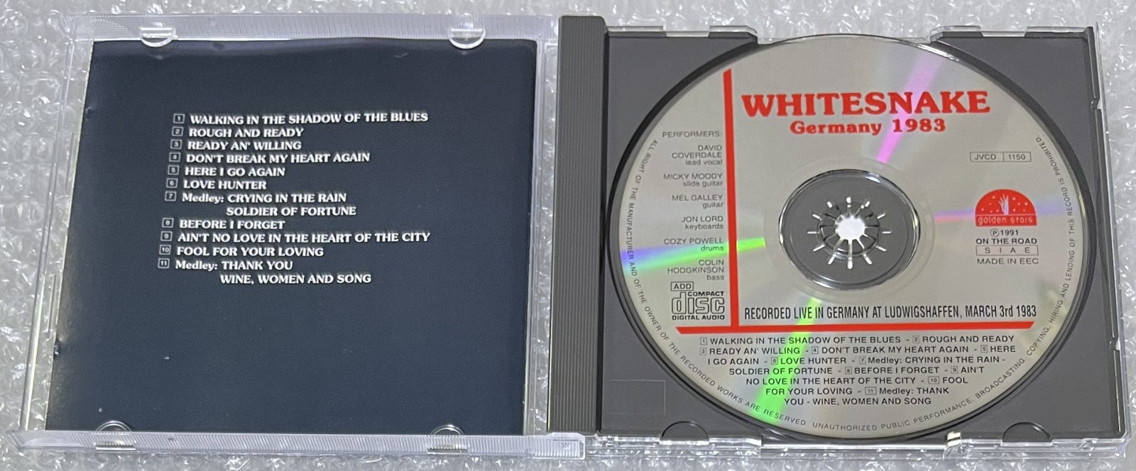 WHITESNAKE / GERMANY 1983 (1CD) GOLDEN STARS / JVCD 1150