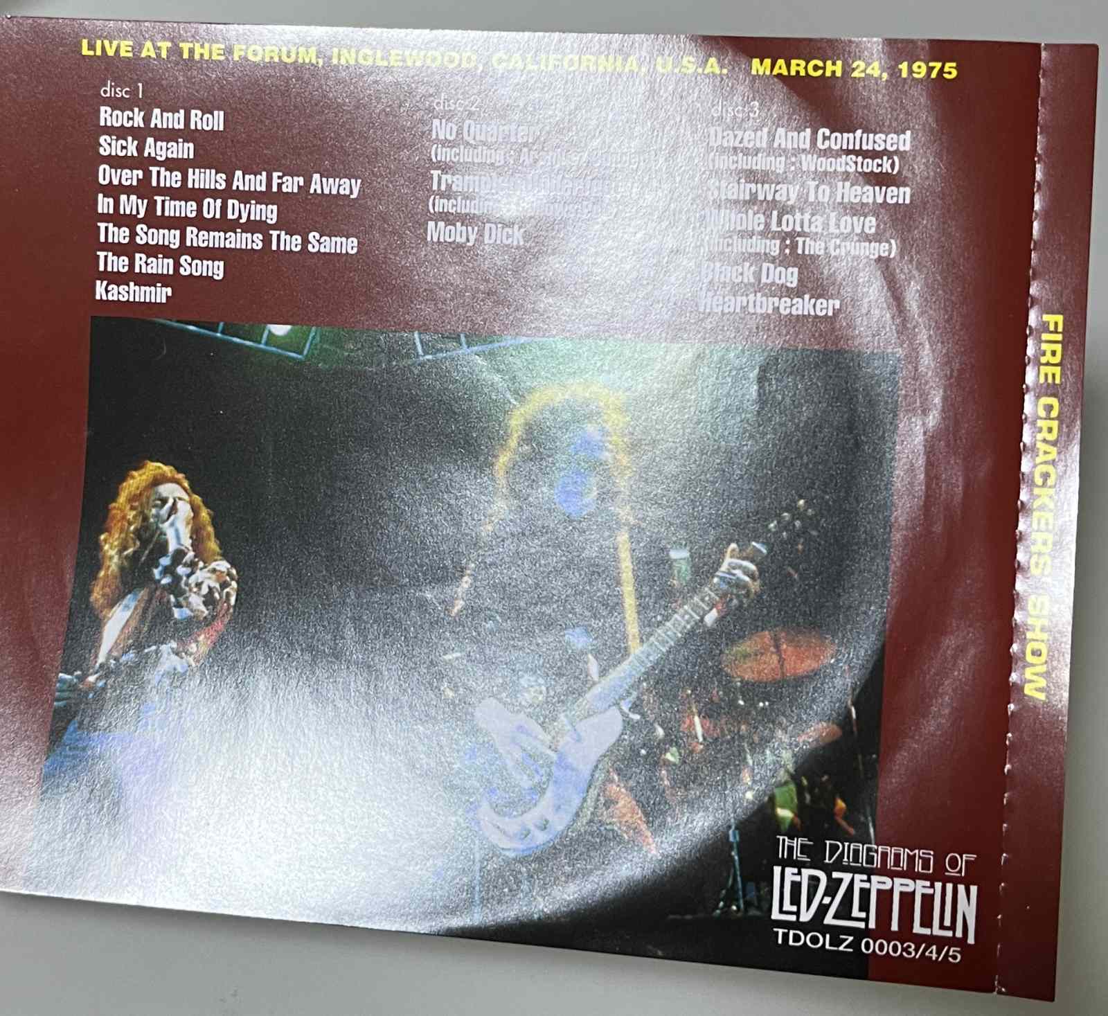 LED ZEPPELIN / FIRE CRACKERS' SHOW (3CD) TDOLZ 0003/4/5 | 中古品HR