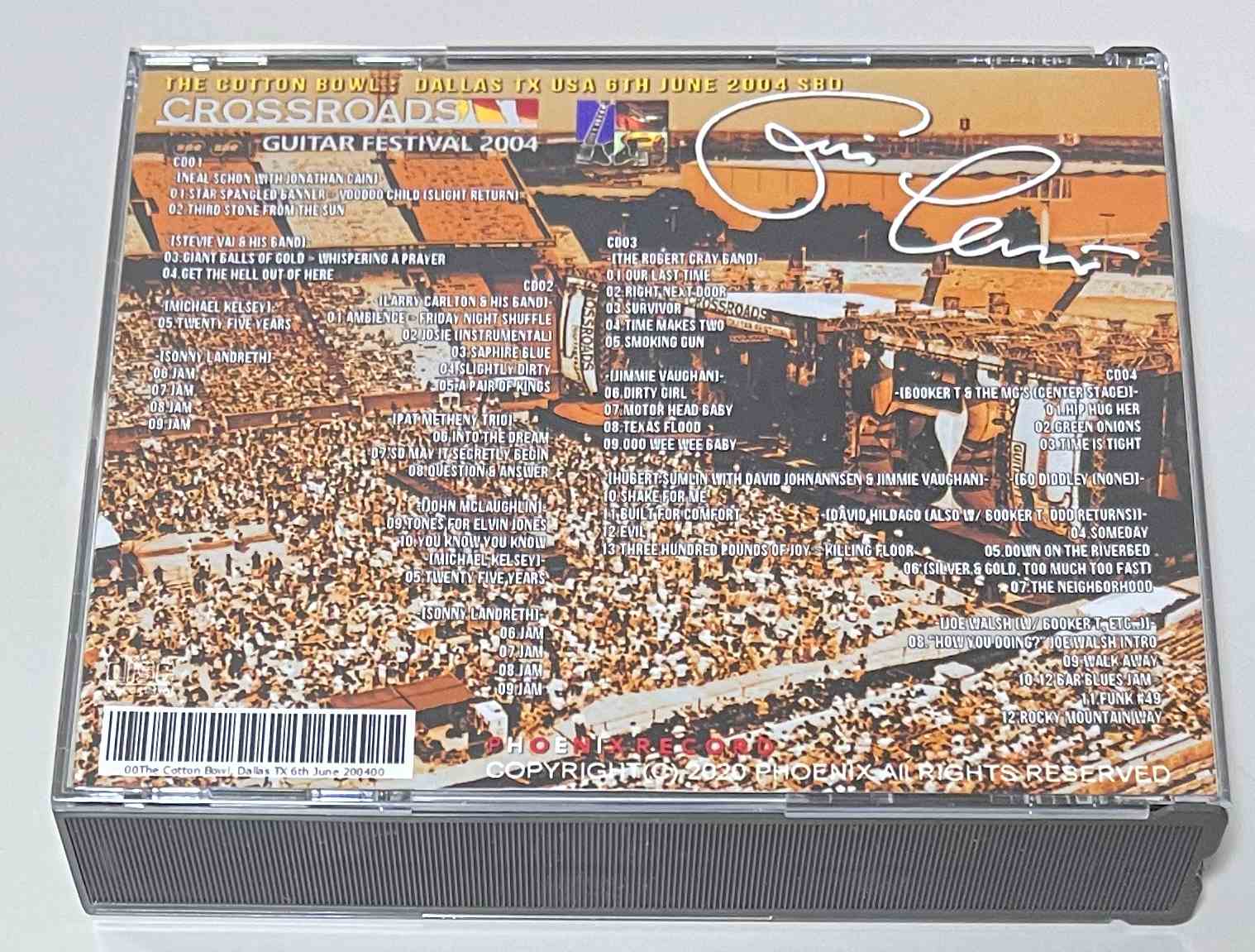 VARIOUS ARTISTS / ERIC CLAPTON'S CROSSROADS FESTIVAL 2004: THE COTTON BOWL, DALLAS TX 6TH JUNE 2004 ONE (4CD-R) PHOENIX RECORD / E-20040606 ONE