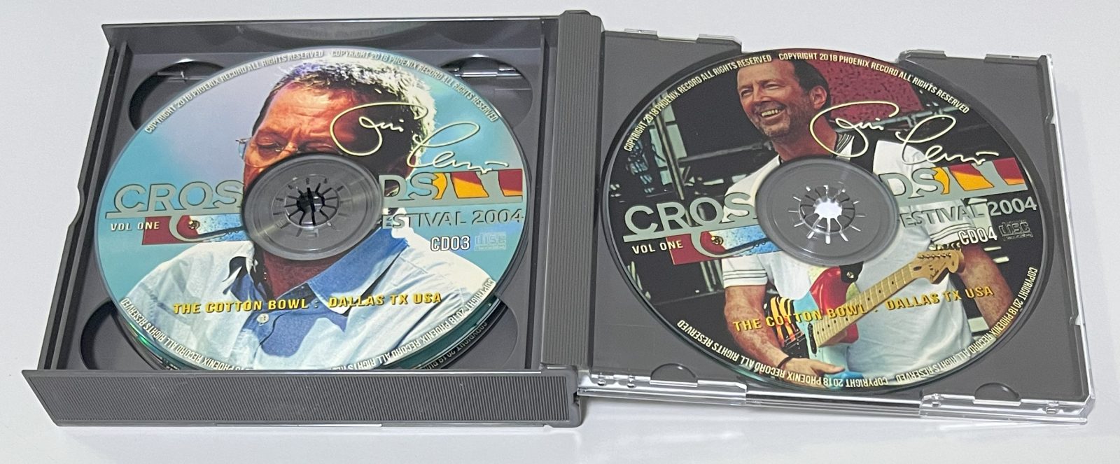 VARIOUS ARTISTS / ERIC CLAPTON'S CROSSROADS FESTIVAL 2004: THE COTTON BOWL, DALLAS TX 6TH JUNE 2004 ONE (4CD-R) PHOENIX RECORD / E-20040606 ONE