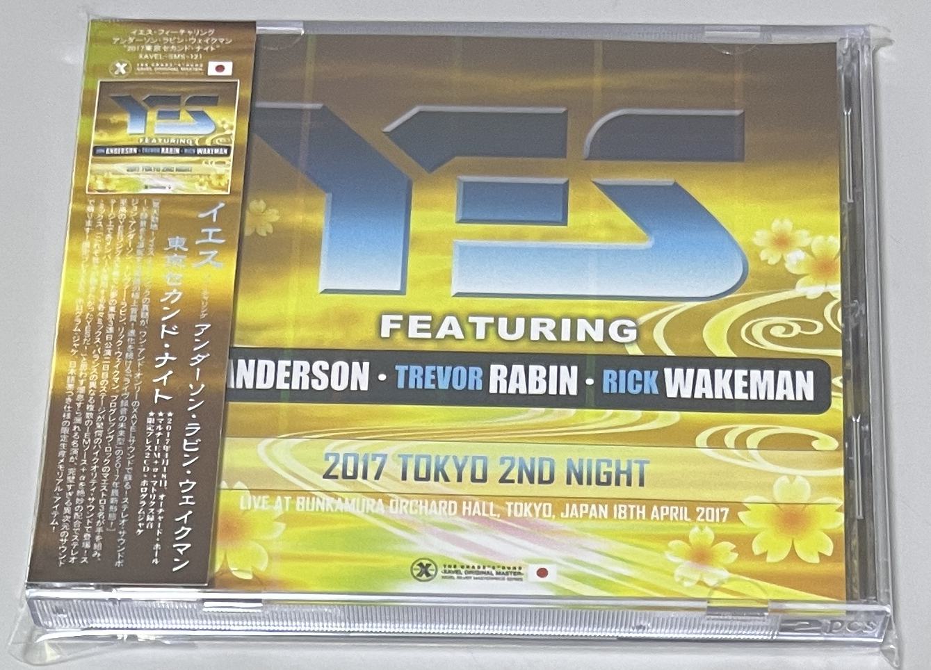 YES featuring JON ANDERSON, TREVOR RABIN, RICK WAKEMAN / 2017 TOKYO 2ND NIGHT (2CD) XAVEL-SMS-121