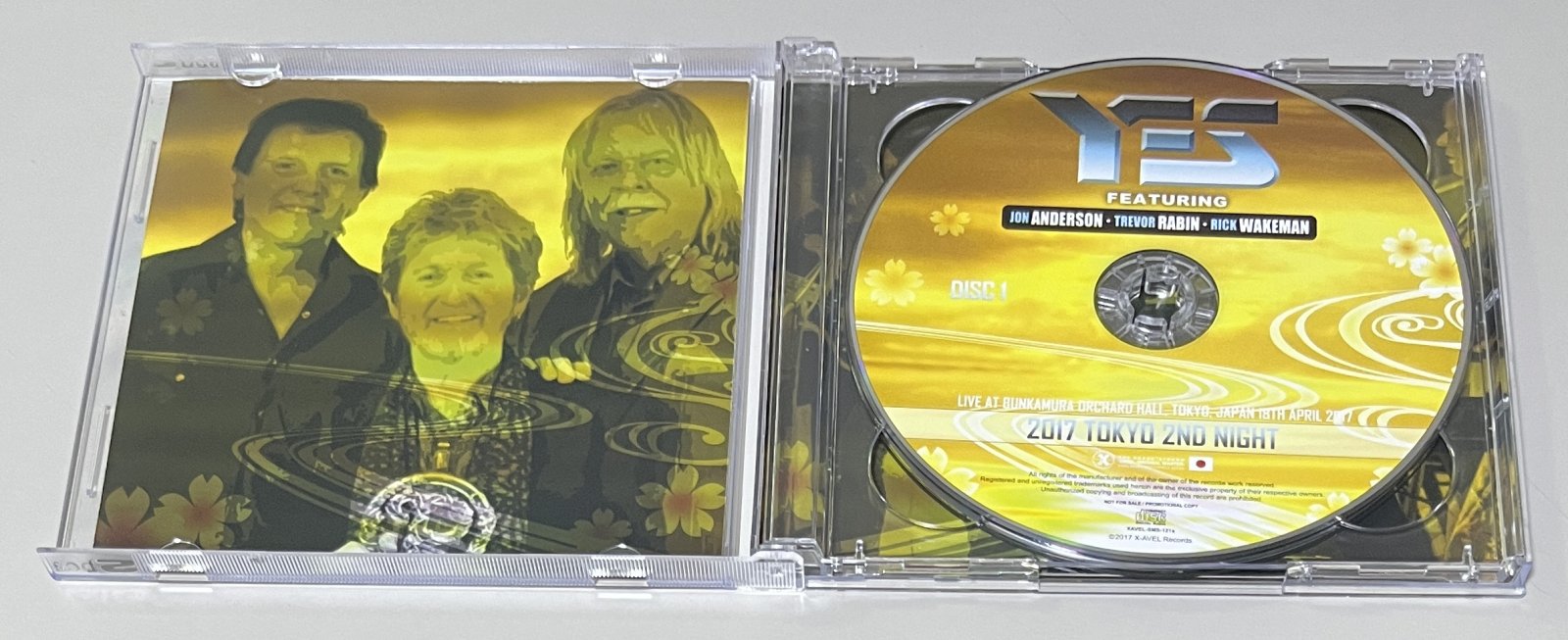 YES featuring JON ANDERSON, TREVOR RABIN, RICK WAKEMAN / 2017 TOKYO 2ND NIGHT (2CD) XAVEL-SMS-121