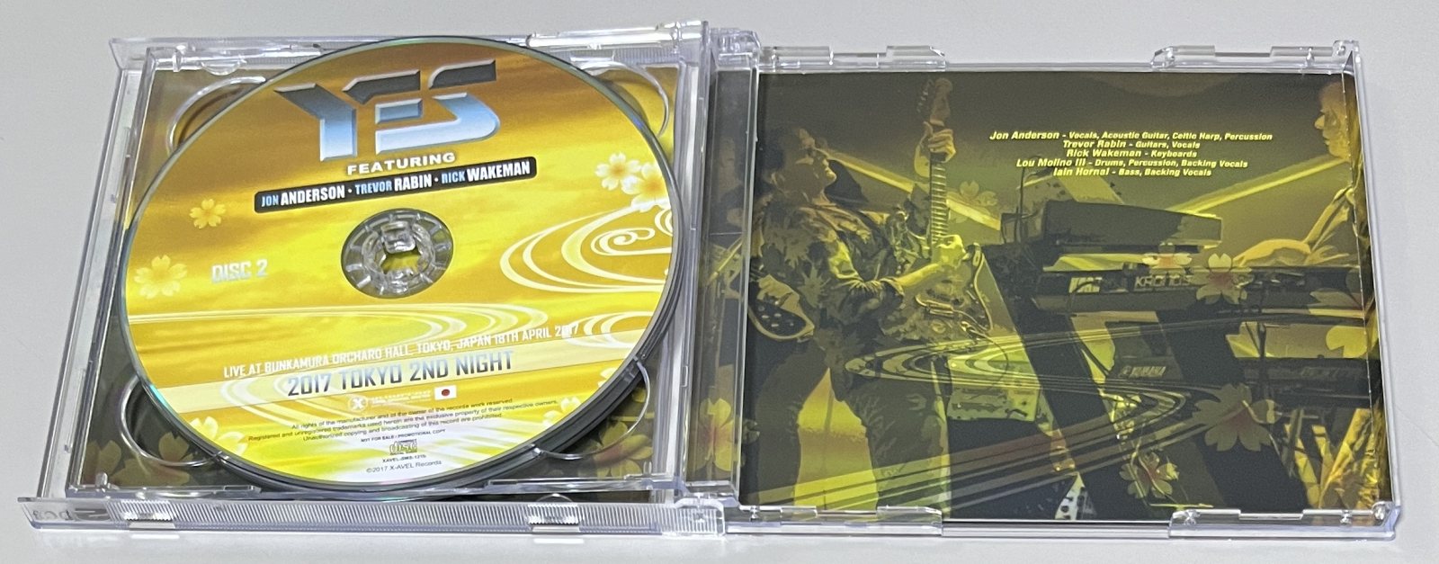 YES featuring JON ANDERSON, TREVOR RABIN, RICK WAKEMAN / 2017 TOKYO 2ND NIGHT (2CD) XAVEL-SMS-121