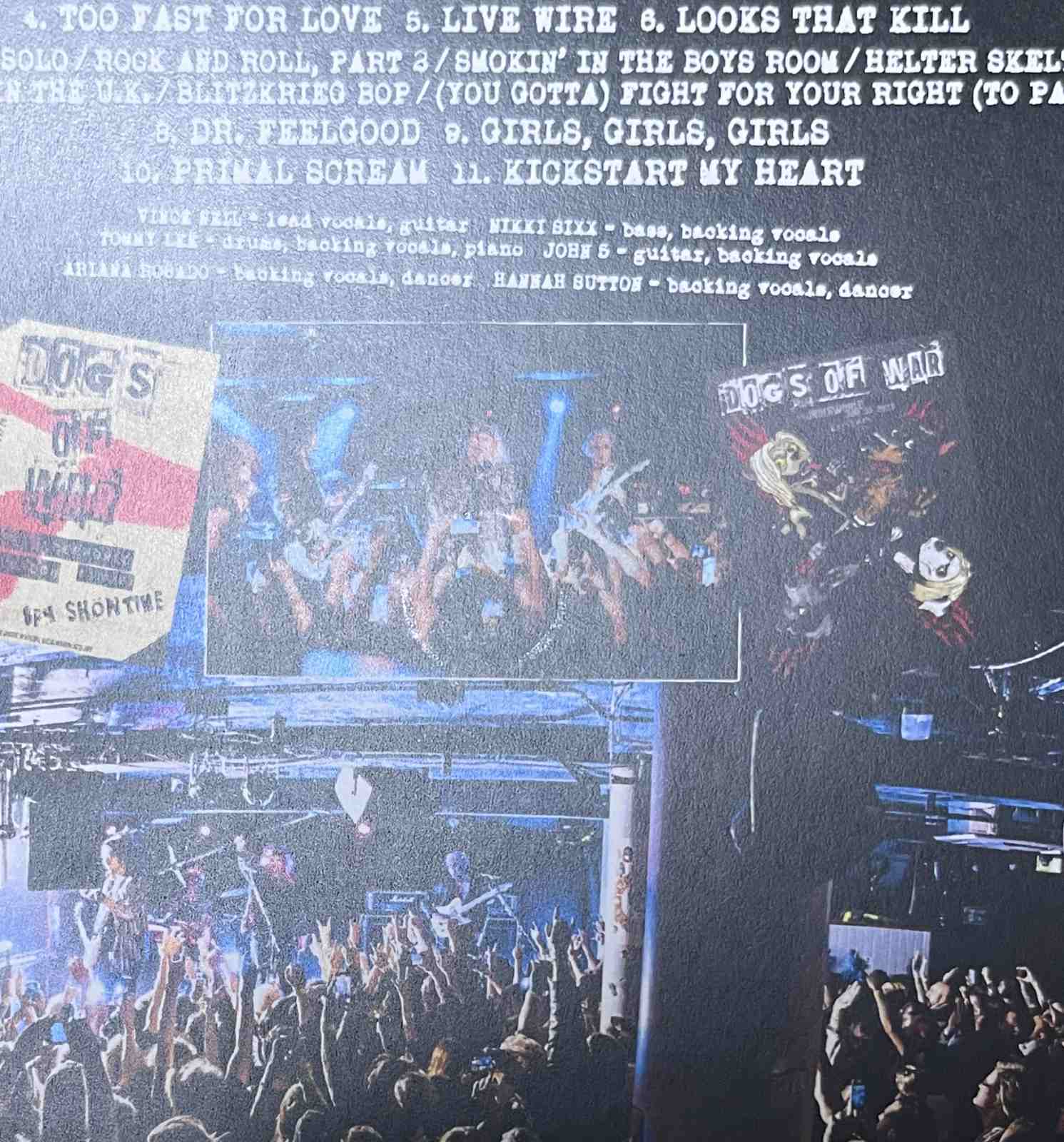 MOTLEY CRUE/DOGS OF WAR / UNDERWORLD 2023 (1DVD-R) GIFT TITTLE