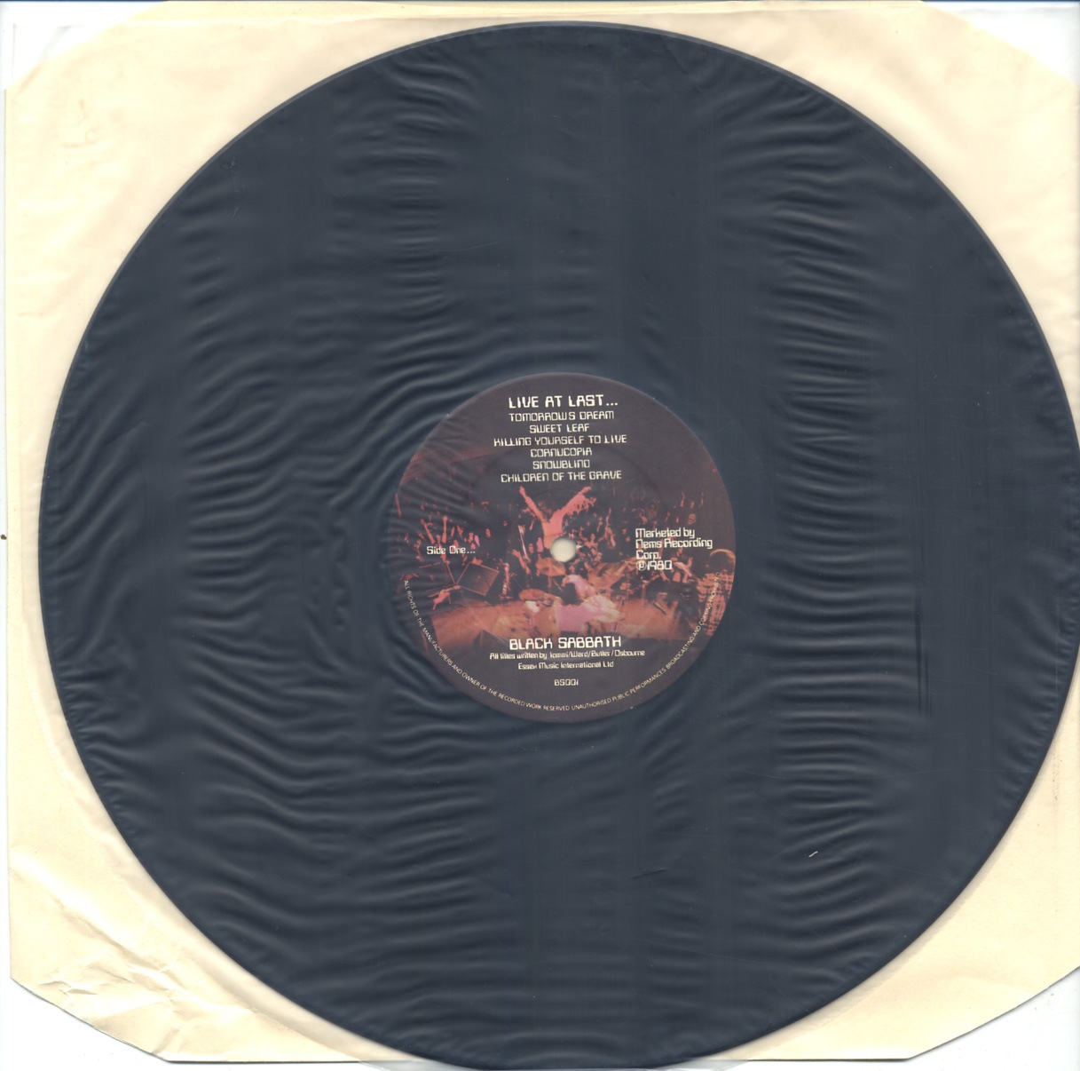 BLACK SABBATH / LIVE AT LAST (1LP) NEMS / BS001