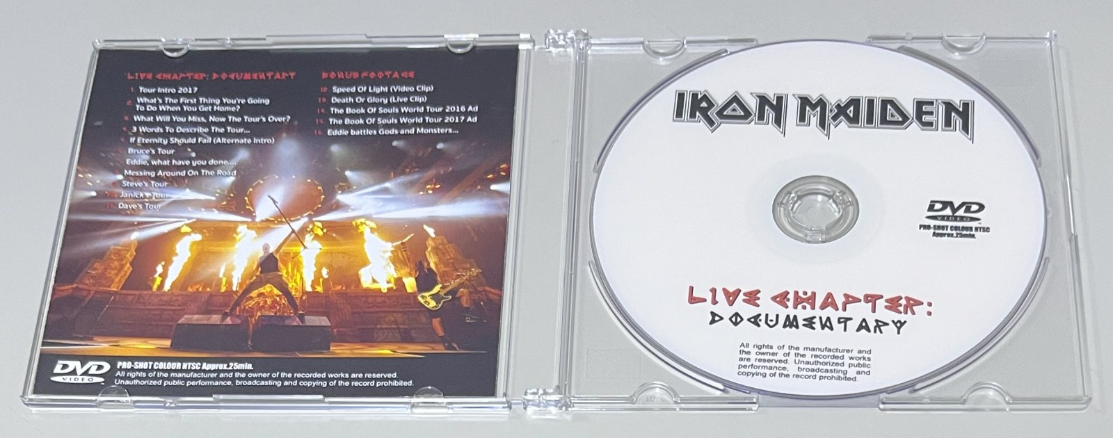 IRON MAIDEN / LIVE CHAPTER: DOCUMENTARY (1DVD-R) GIFT TITTLE