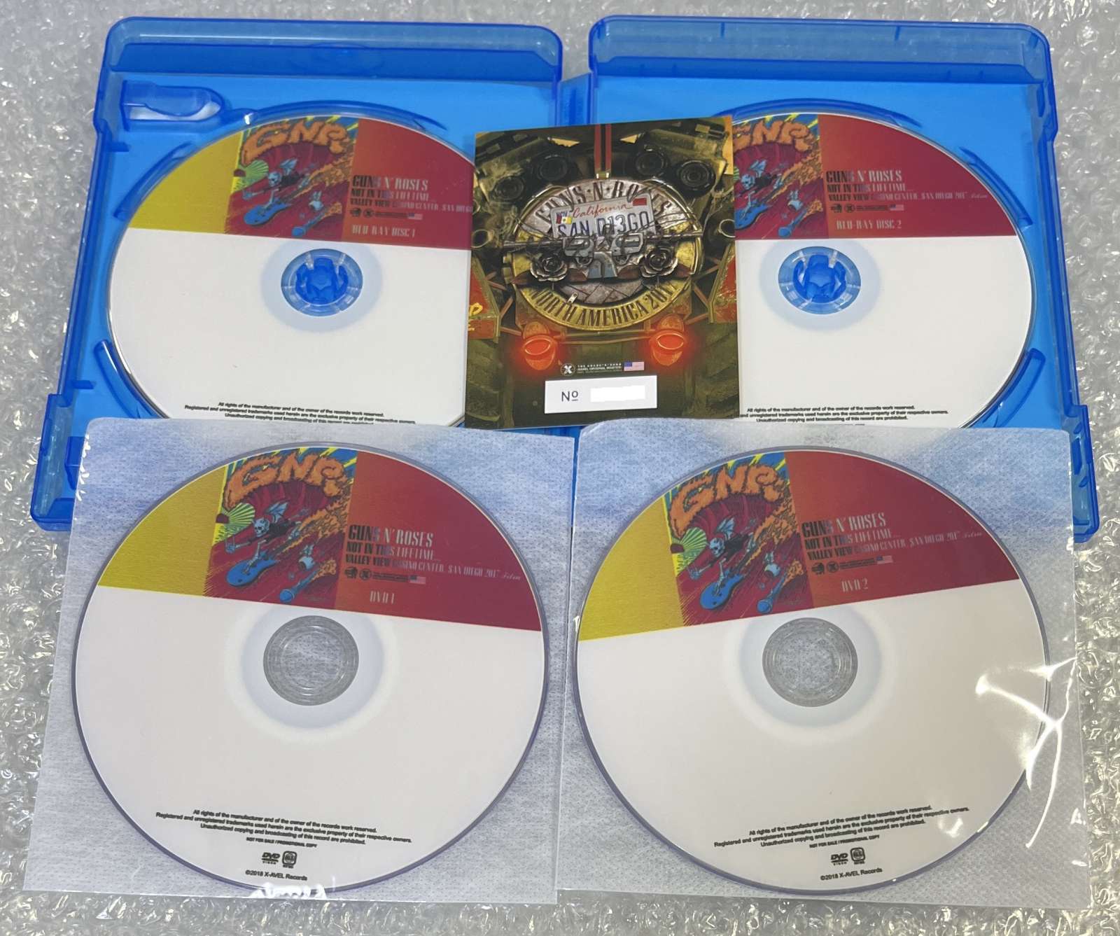 GUNS N' ROSES / NOT IN THIS LIFETIME... VALLEY VIEW CASINO CENTER, SAN DIEGO 2017 FILM (2BDR+2DVDR) ALX-BD-070