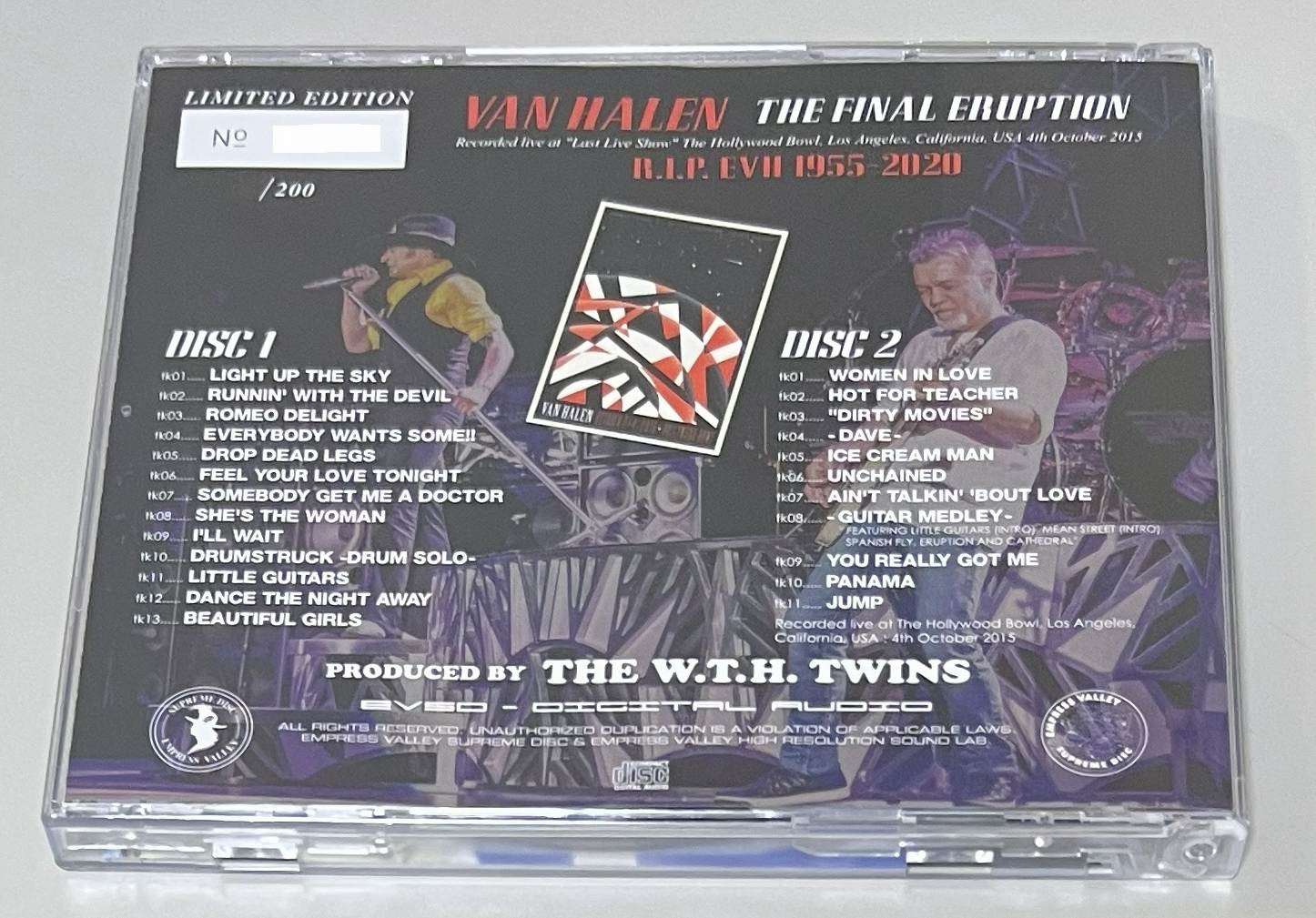 VAN HALEN / THE FINAL ERUPTION (2CD+1DVDR) EMPRESS VALLEY SUPREME DISC / EVSD-1399/1400