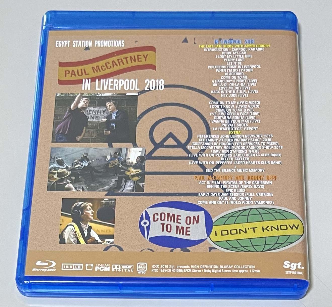 PAUL McCARTNEY / IN LIVERPOOL 2018 (1BD-R) SGT. / SGTP1801BDR