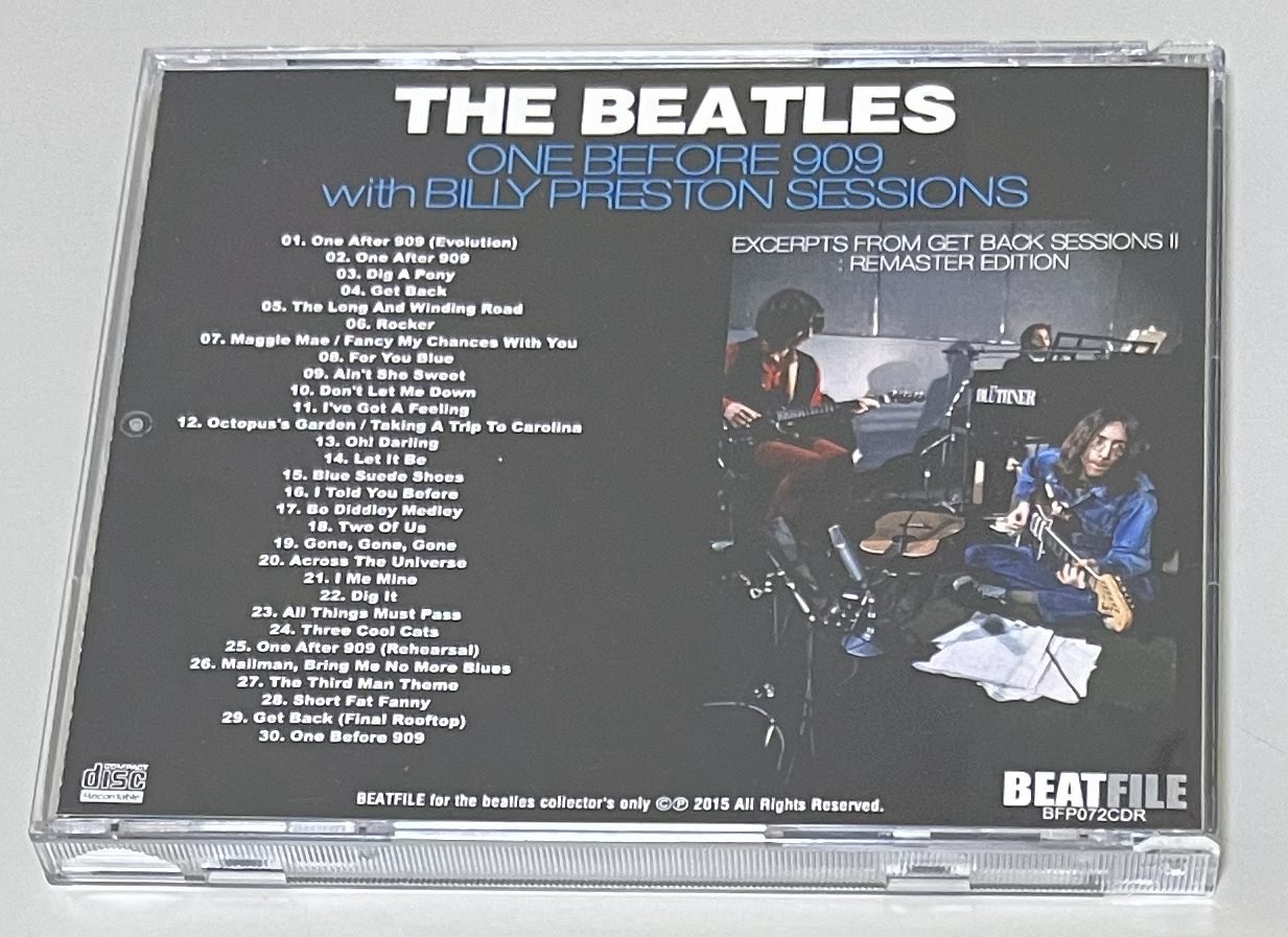 BEATLES / ONE BEFORE 909 (1CD-R) BEAT FILE / BFP072CDR | 中古品