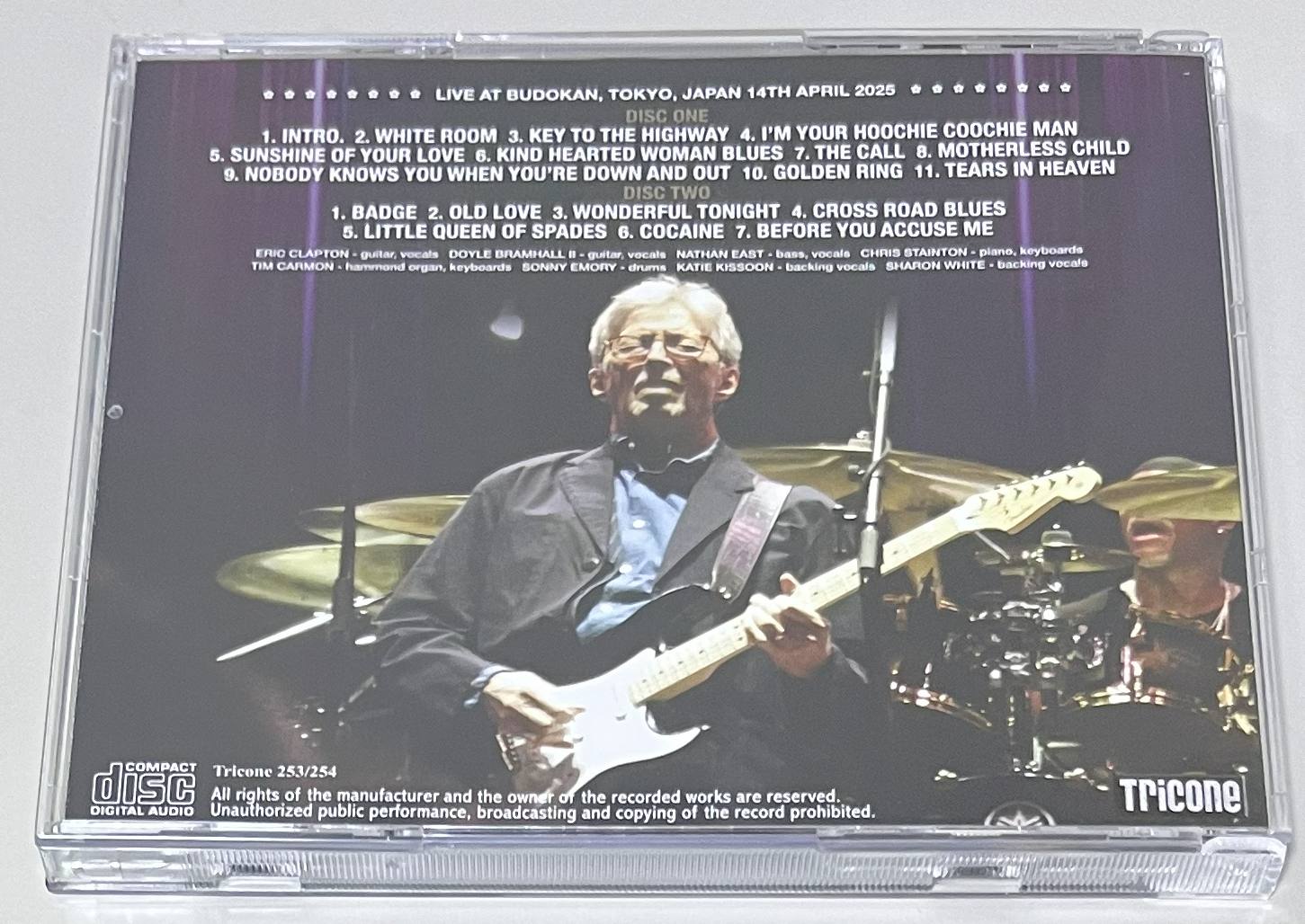ERIC CLAPTON / BUDOKAN 2025 1ST NIGHT (2CD) TRICONE 253/254