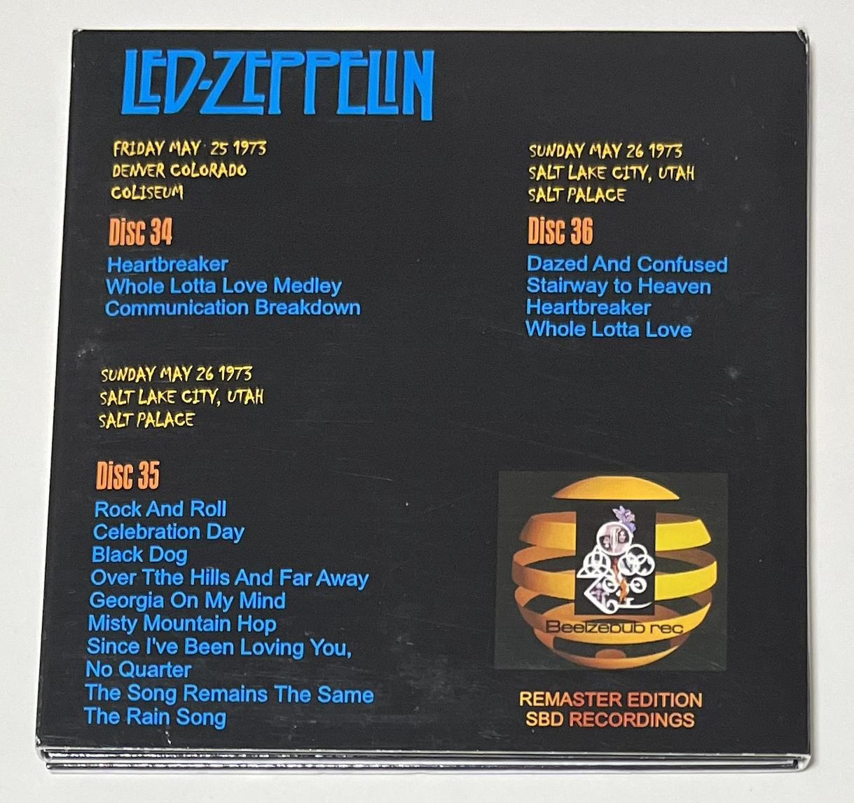 LED ZEPPELIN / IS GENIUS VOL.1 (3CD-R) BEELZEBUB REC / BSD 34
