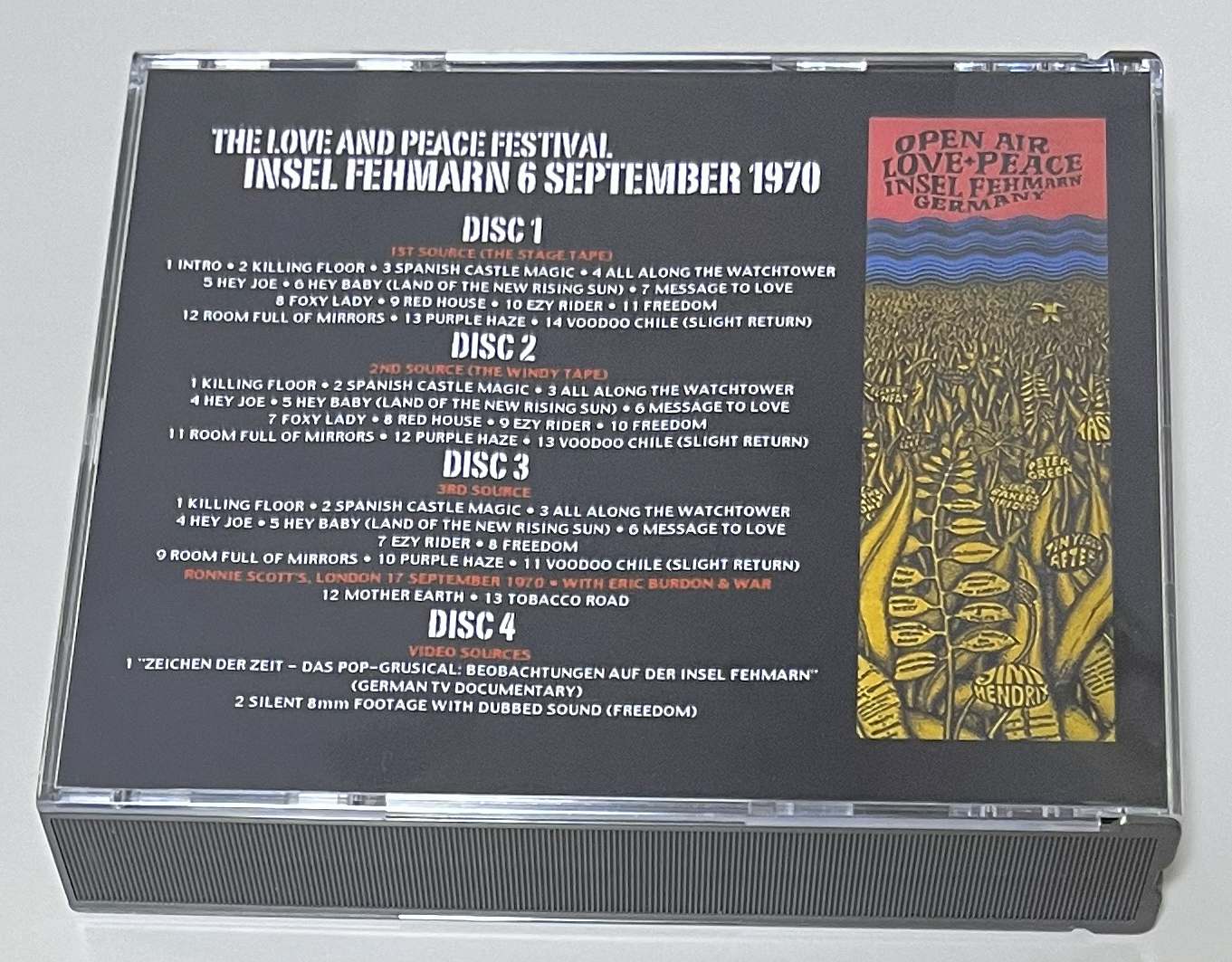 JIMI HENDRIX / THE LAST CRY OF LOVE (4CD-R) NO LABEL