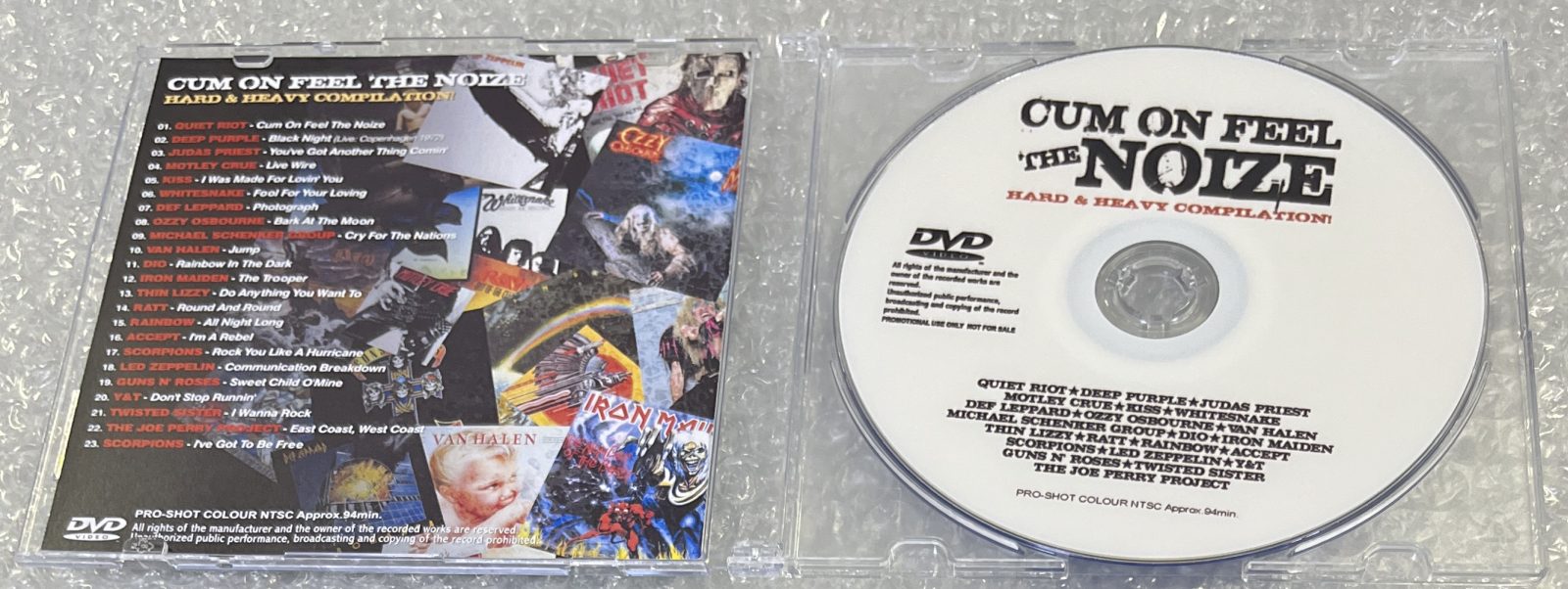 VARIOUS ARTISTS / CUM ON FEEL THE NOIZE: HARD & HEAVY COMPILATION! (1DVD-R) GIFT TITTLE