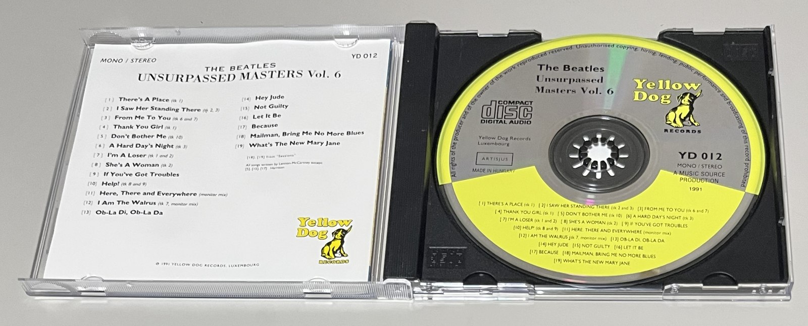 BEATLES / UNSURPASSED MASTERS VOL.6 (1CD) YELLOW DOG / YD 012