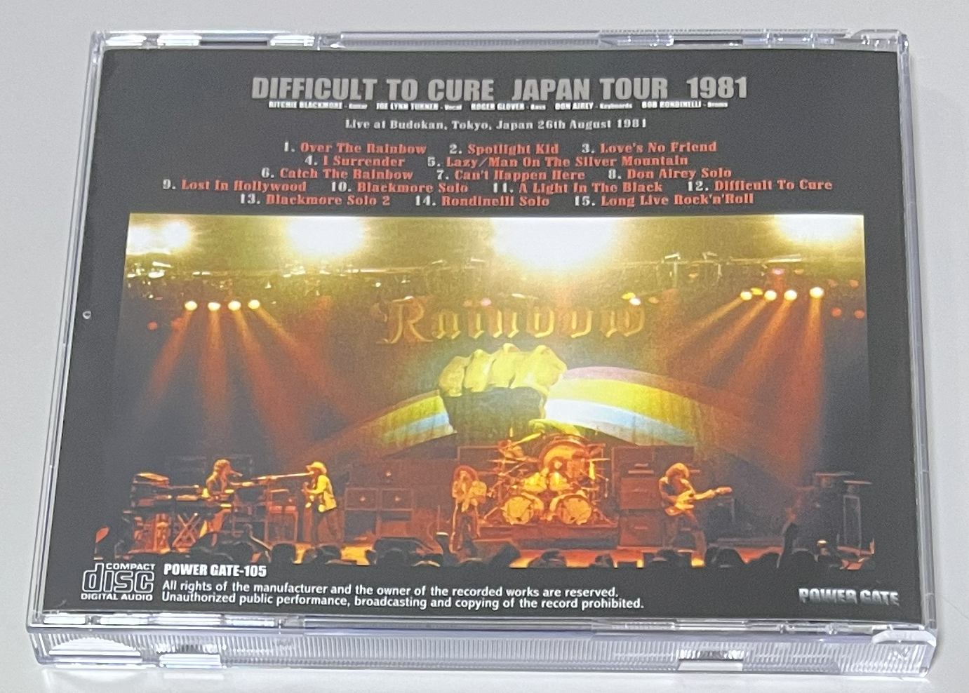 RAINBOW / NOWHERE TO HIDE (1CD) POWER GATE-105