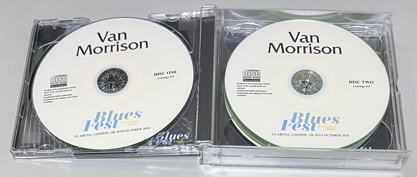 ROBERT PLANT & VAN MORRISON / BLUESFEST LONDON 2018 (4CD-R) UXBRIDGE 919