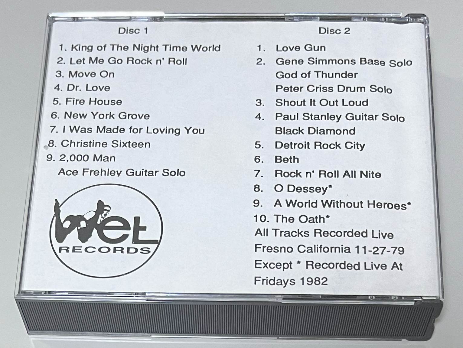 KISS / SHOW YOUR TITS (2CD) WET RECORDS / WET 001/002