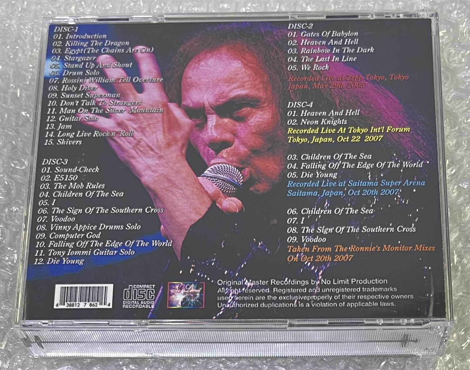DIO/HEAVEN AND HELL / ANTHOLOZY: JAPAN TOUR MEMORIAL (3CD-R) NO LIMIT 007/008/009/010