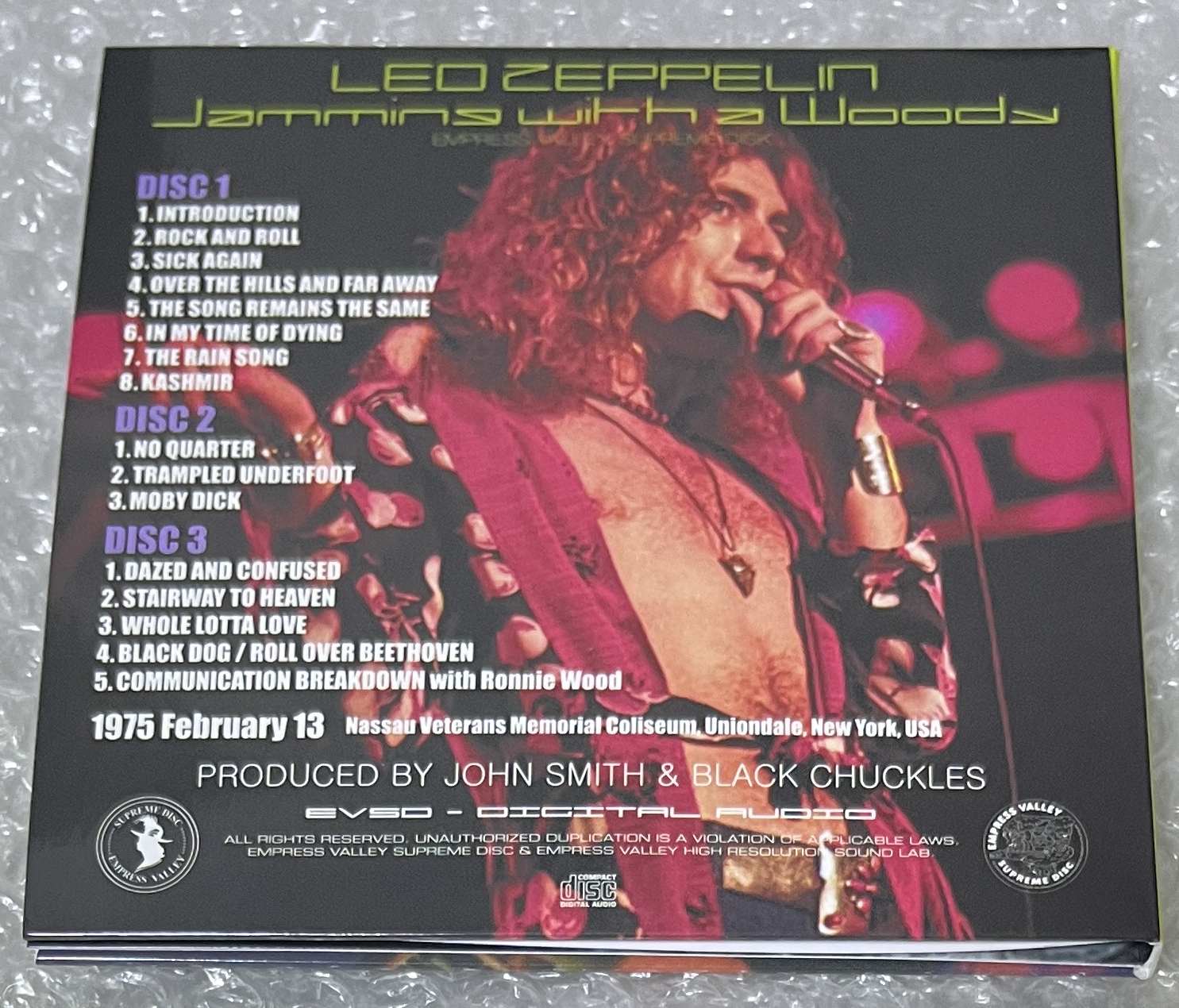 LED ZEPPELIN / JAMMING WITH A WOODY (3CD) EMPRESS VALLEY SUPREME DISC / EVSD-597/598/599