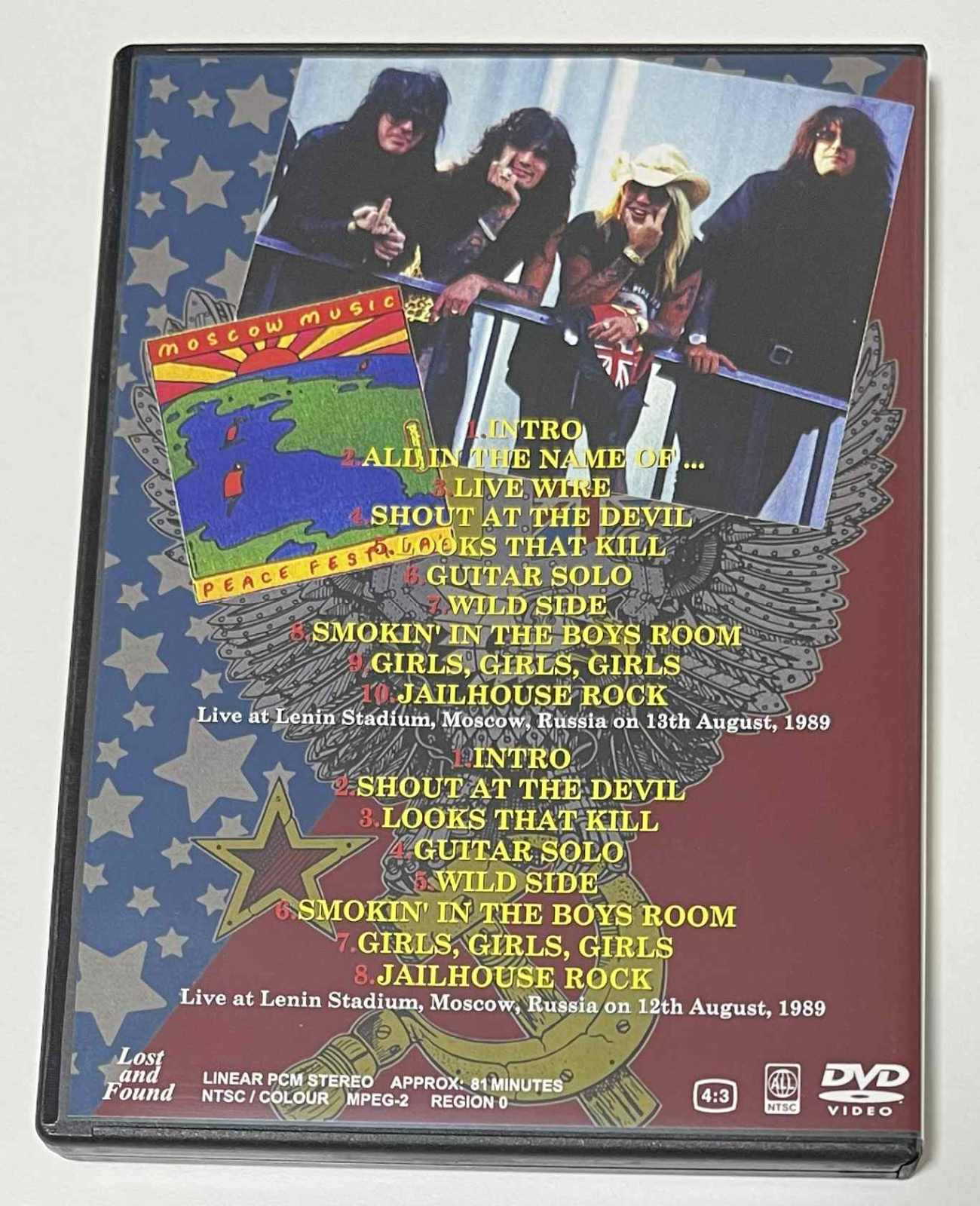 MOTLEY CRUE / MOSCOW MUSIC PEACE FESTIVAL (1DVD-R) LOST AND FOUND