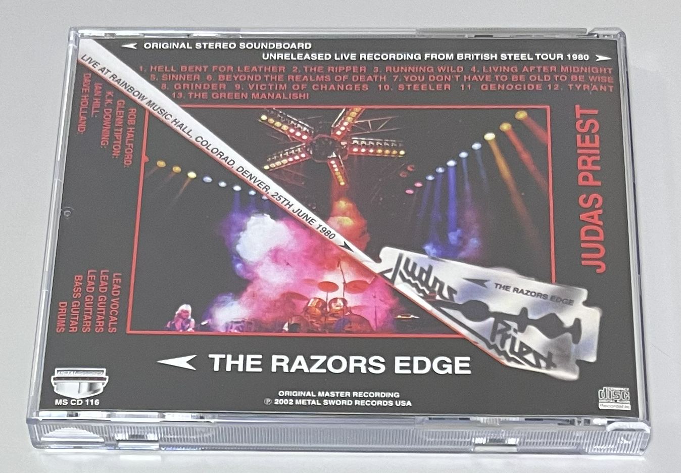 JUDAS PRIEST / THE RAZORS EDGE (1CD-R) METAL SWORD RECORDS / MS CD 116