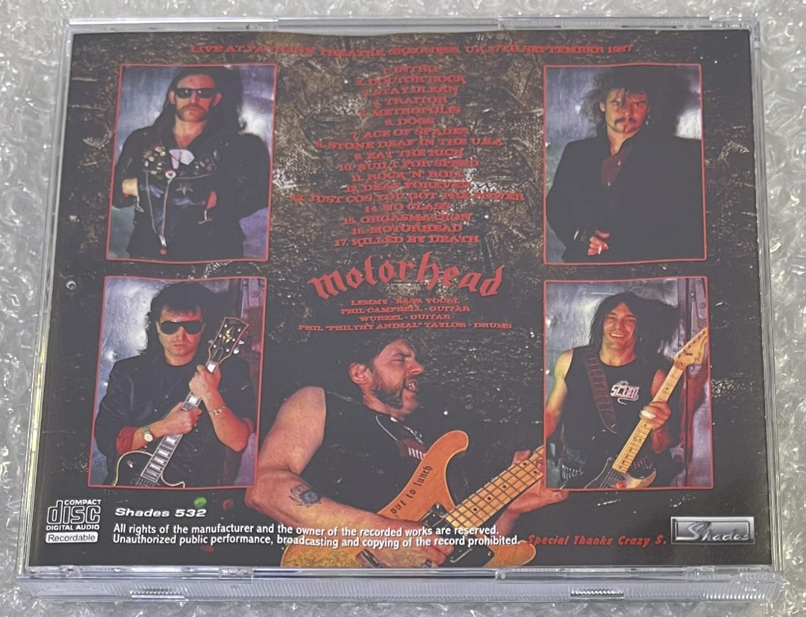 MOTORHEAD / ROCK 'N' ROLL IN SKEGNESS (1CDR+1CDR) SHADES 532