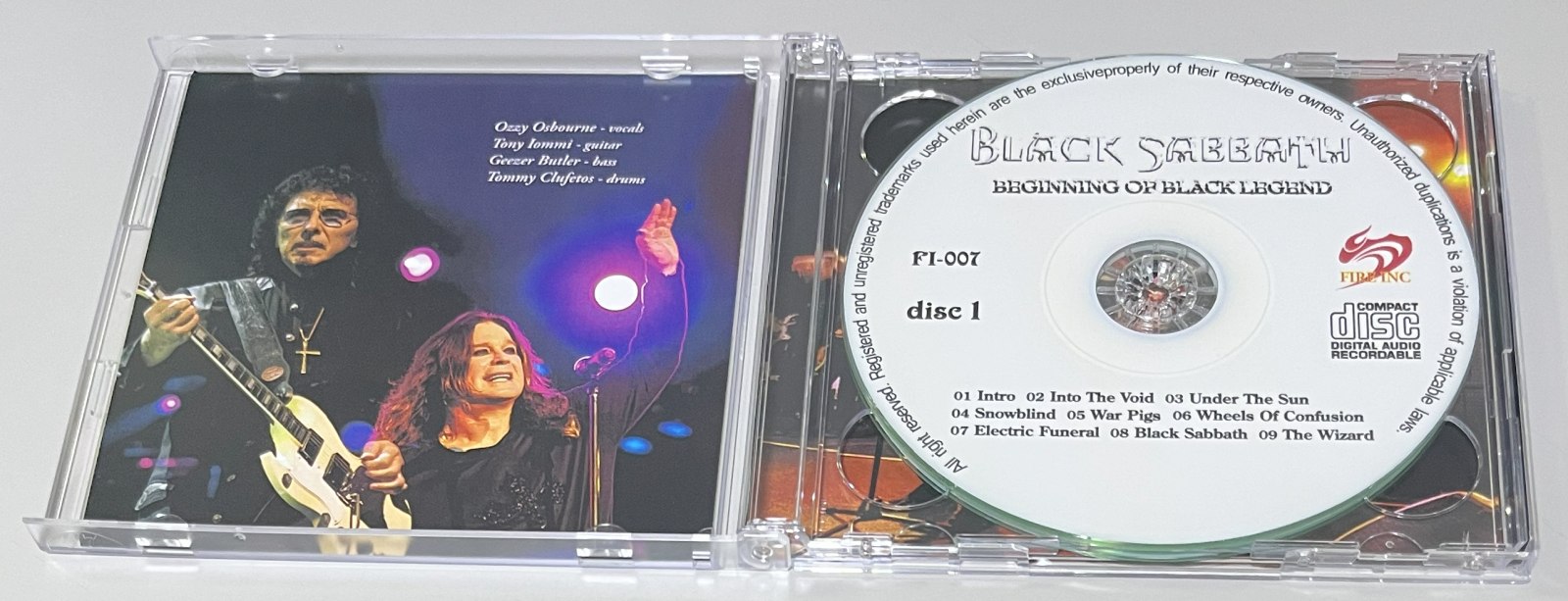 BLACK SABBATH / BEGINNING OF BLACK LEGEND (2CD-R) FIRE INC / FI-007