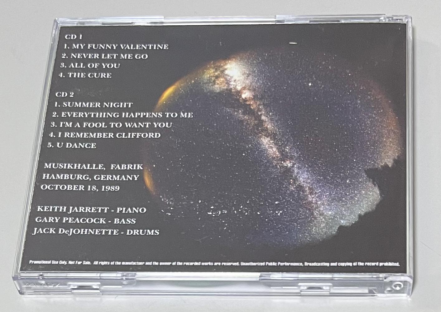 KEITH JARRETT TRIO / HAMBURG 1989 (2CD-R) NO LABEL