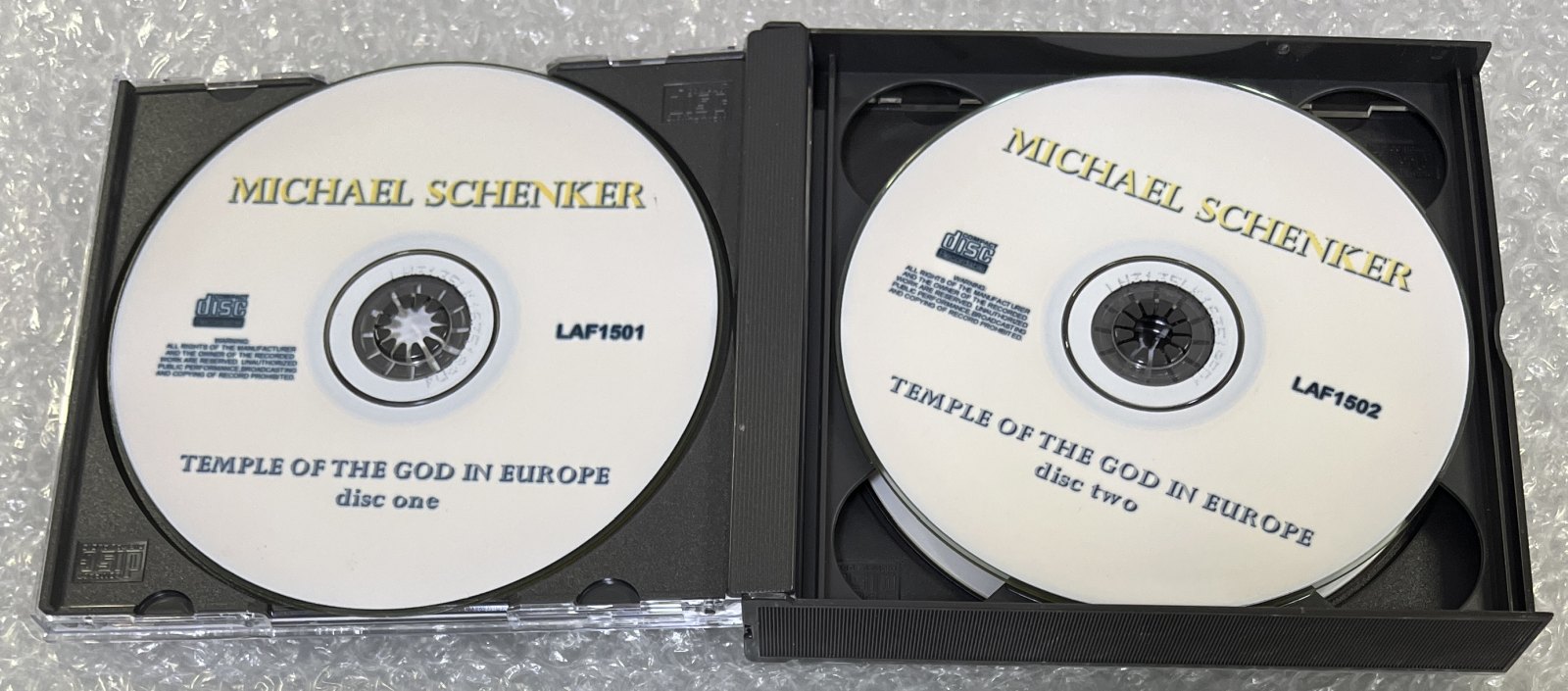 MICHAEL SCHENKER / TEMPLE OF THE GOD IN EUROPE (2CDR+1DVDR) LOST AND FOUND / LAF1501/1502/1503