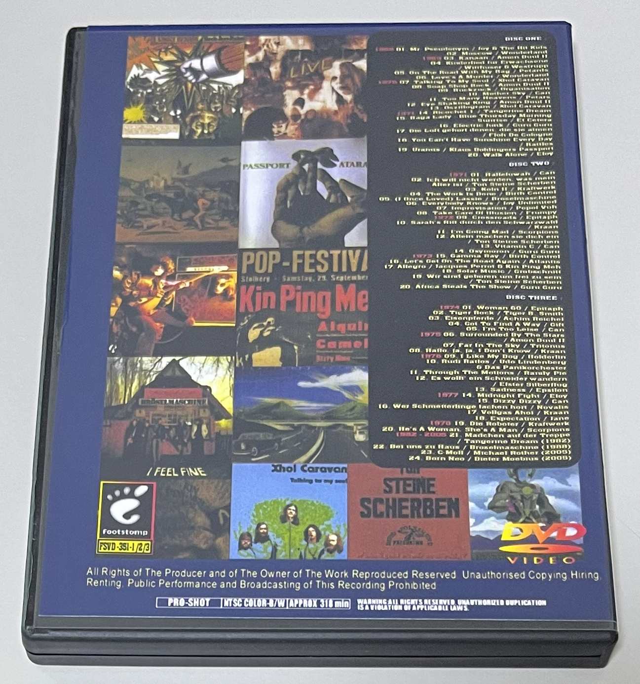 VARIOUS ARTISTS / THE KRAUT ROCK WORLD VOLUME ONE (3DVD-R) FOOTSTOMP / FSVD-351-1/2/3