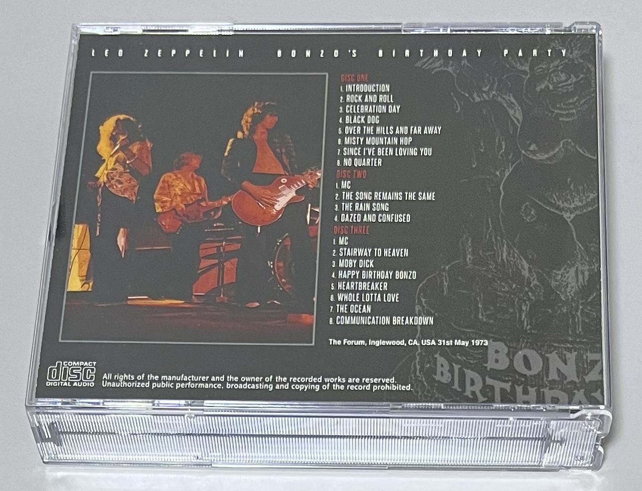 LED ZEPPELIN / BONZO'S BIRTHDAY PARTY (3CD) NO LABEL | 中古品HR/HM