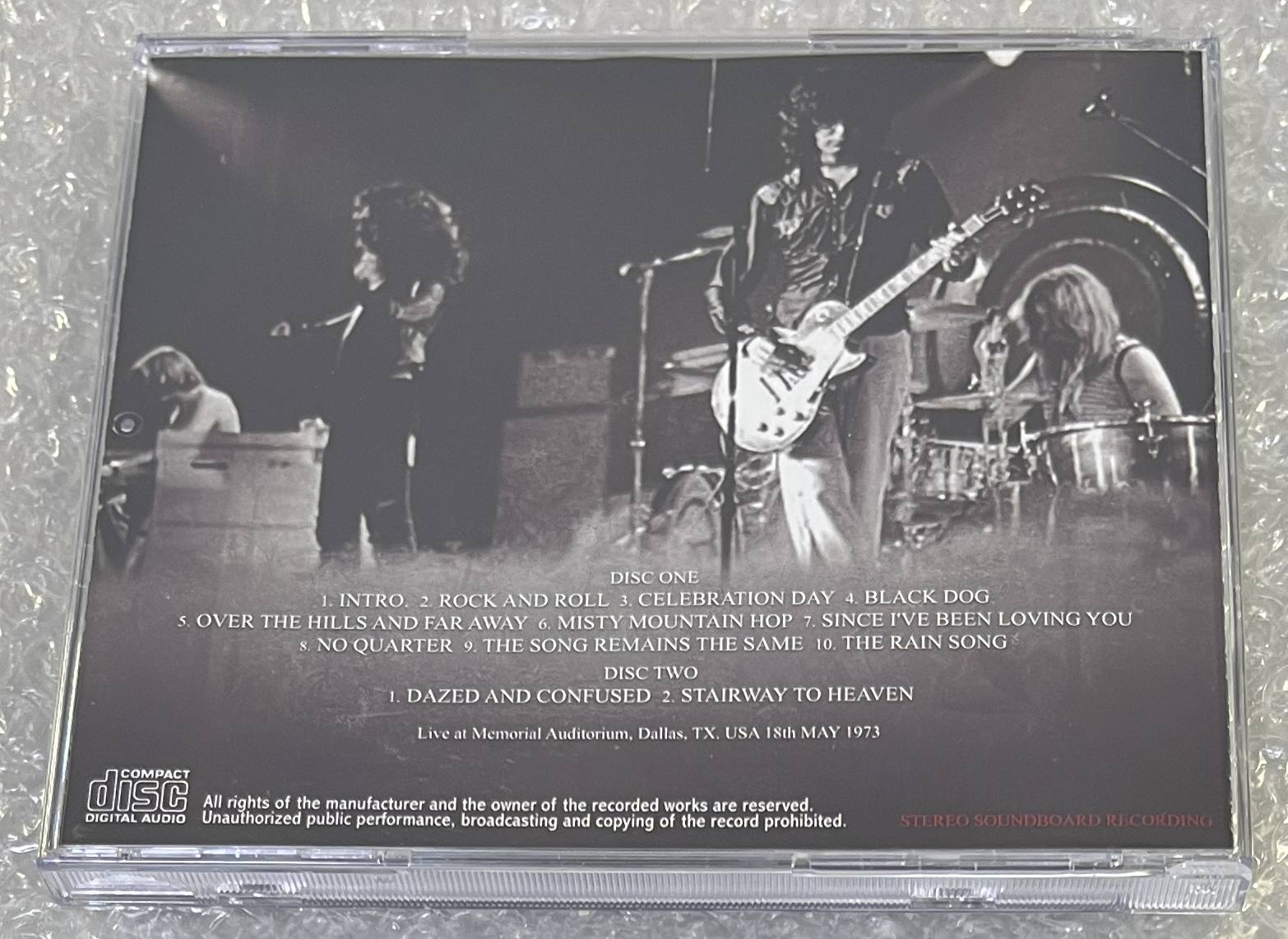 LED ZEPPELIN / DALLAS 1973 (2CD) NO LABEL