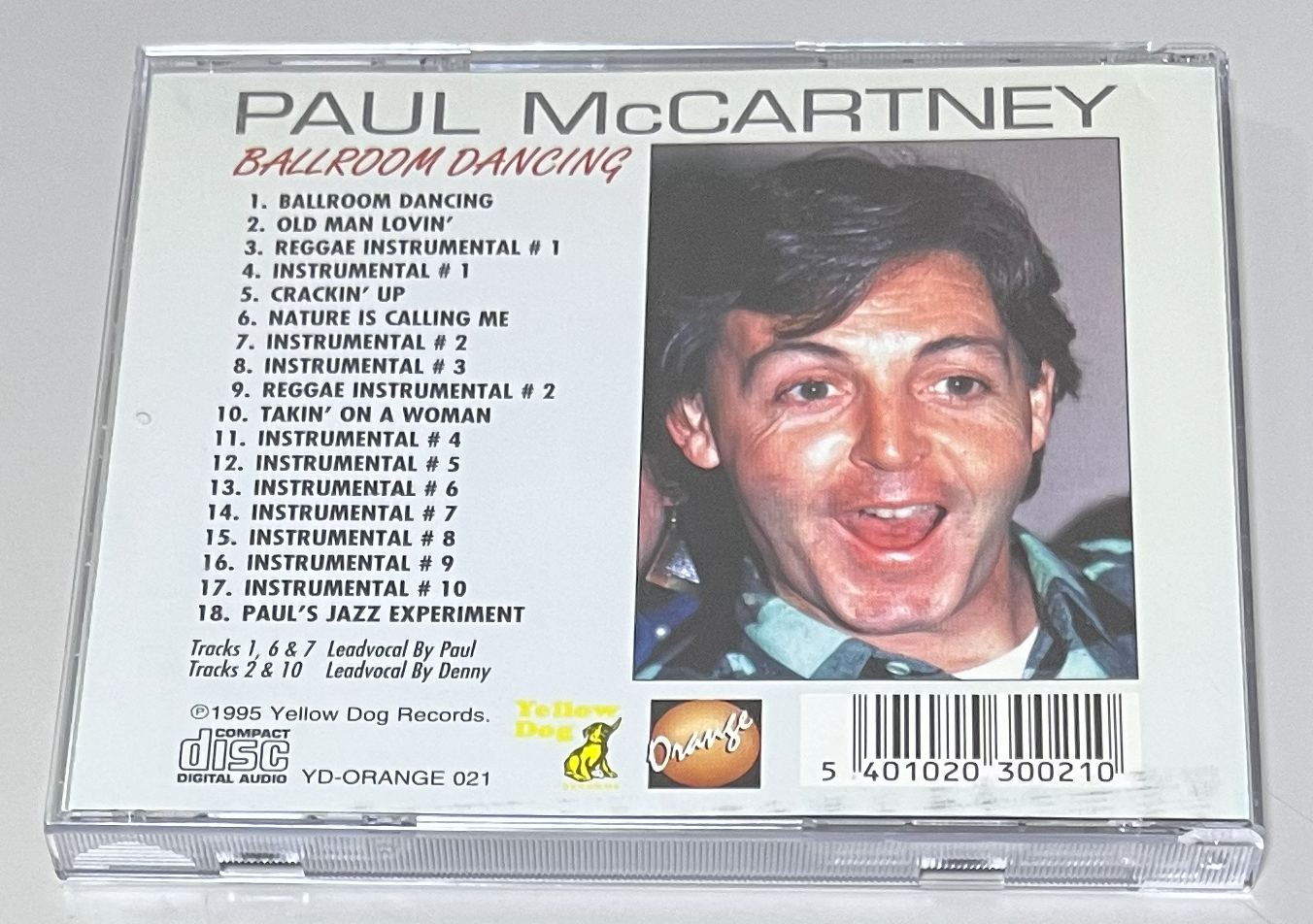 PAUL McCARTNEY / BALLROOM DANCING (1CD) YELLOW DOG / YD-ORANGE 021