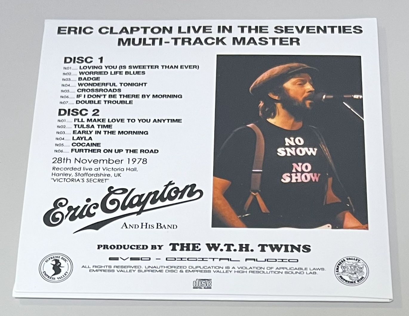 ERIC CLAPTON / VICTORIA��S SECRET�֥������ȥꥢ����̩��(2CD+������) EMPRESS VALLEY SUPREME DISC / MVR-854/855