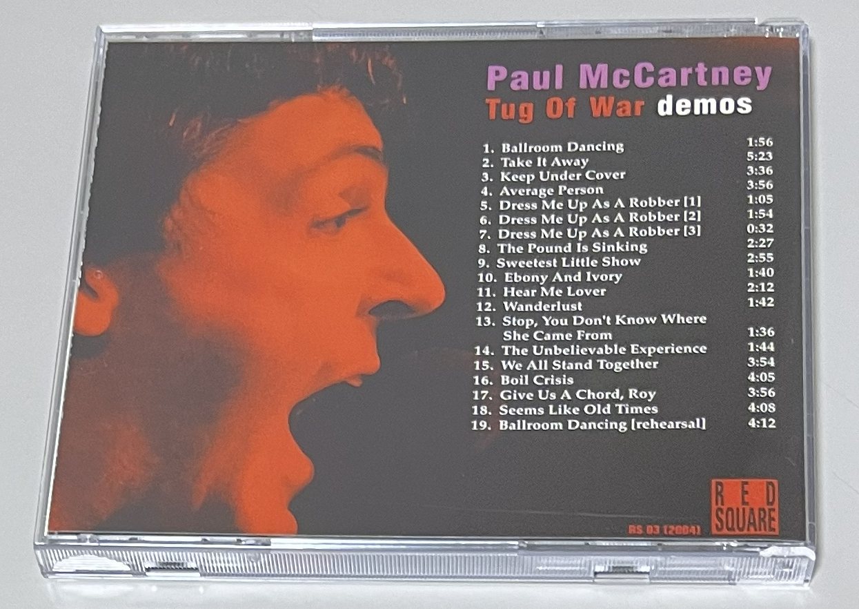 PAUL McCARTNEY / TUG OF WAR DEMOS (1CD) RED SQUARE / RS 03 | 中古品ROCK ...