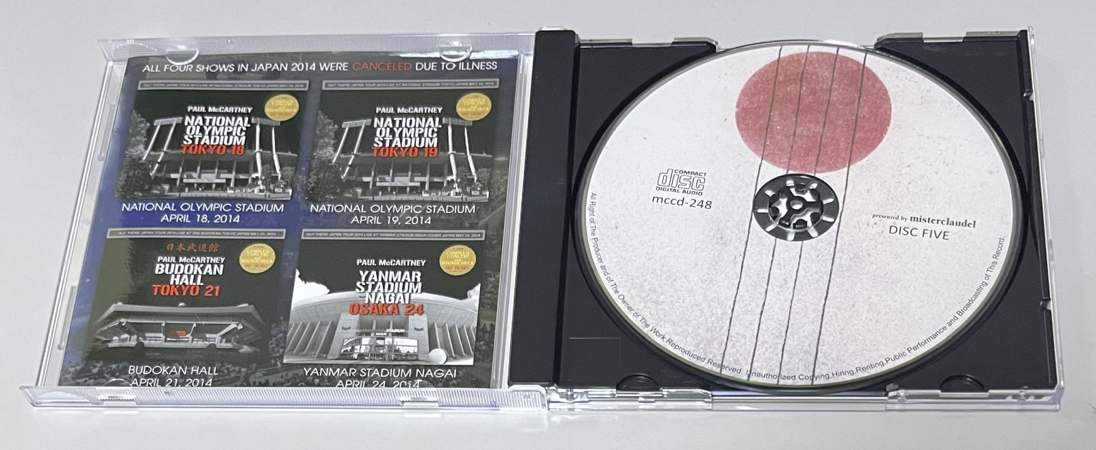 PAUL McCARTNEY / BACK TO BUDOKAN 2015 (5CD) PICCADILLY CIRCUS / PCCD-244/245/246/247/248